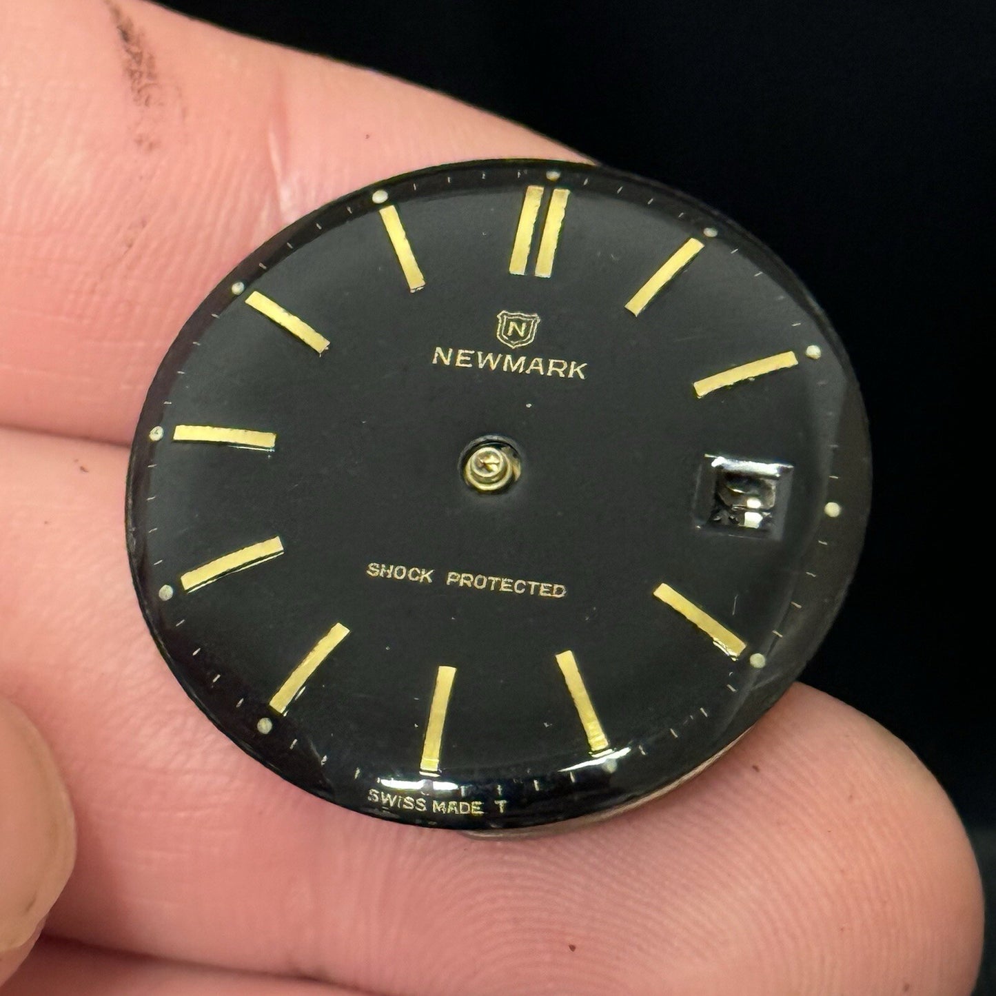35mm Manual Wind Gents Vintage Newmark EB 8800 DT Movement Watch NON WORKING