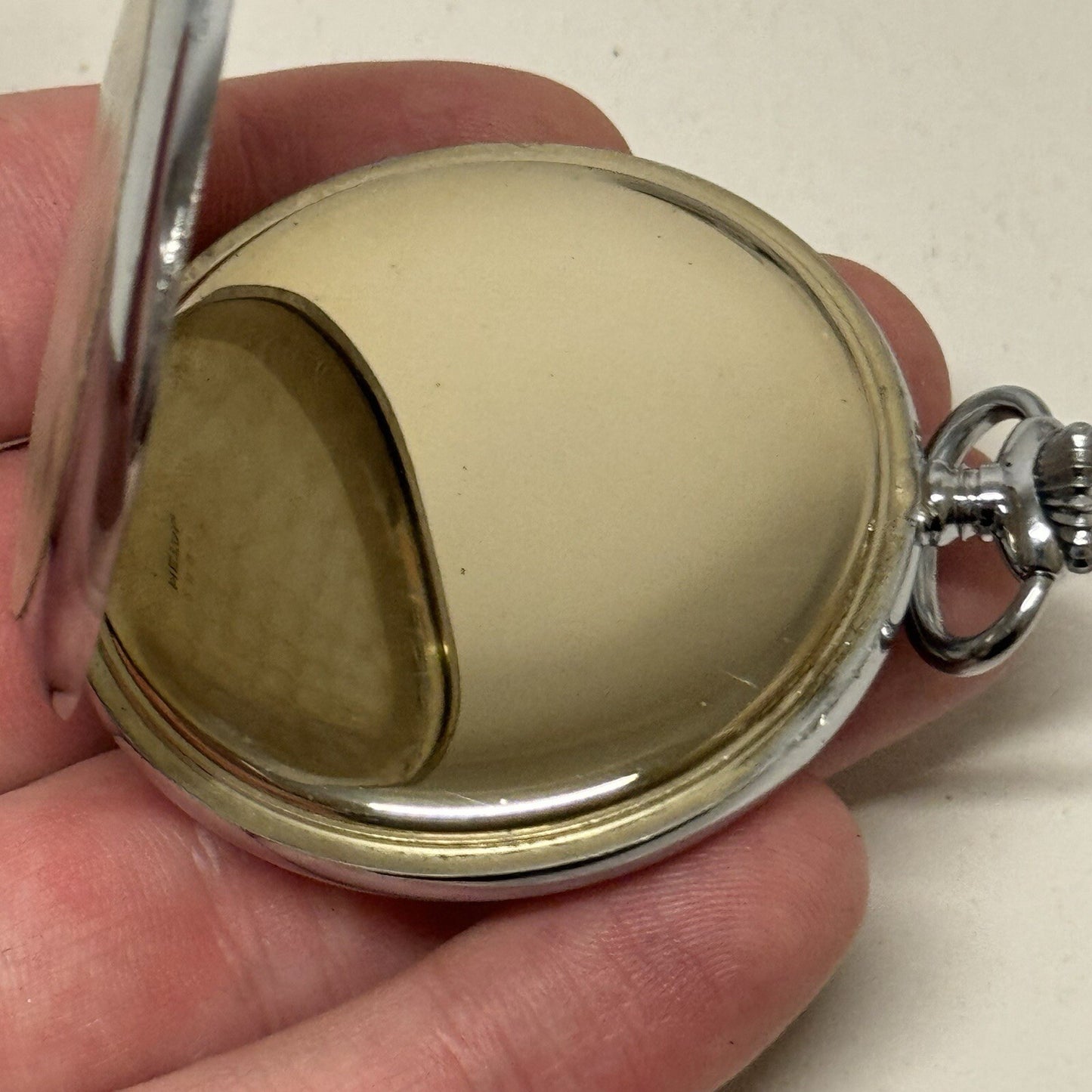 49mm Vintage Dowel NEW OLD STOCK Open Face Sub Seconds Pocket Watch TO SERVICE