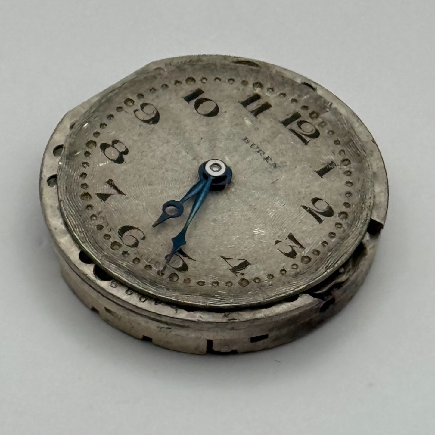 Buren 15 Jewels Watch Movement Manual Wind Vintage Swiss Parts Repair 23.7mm