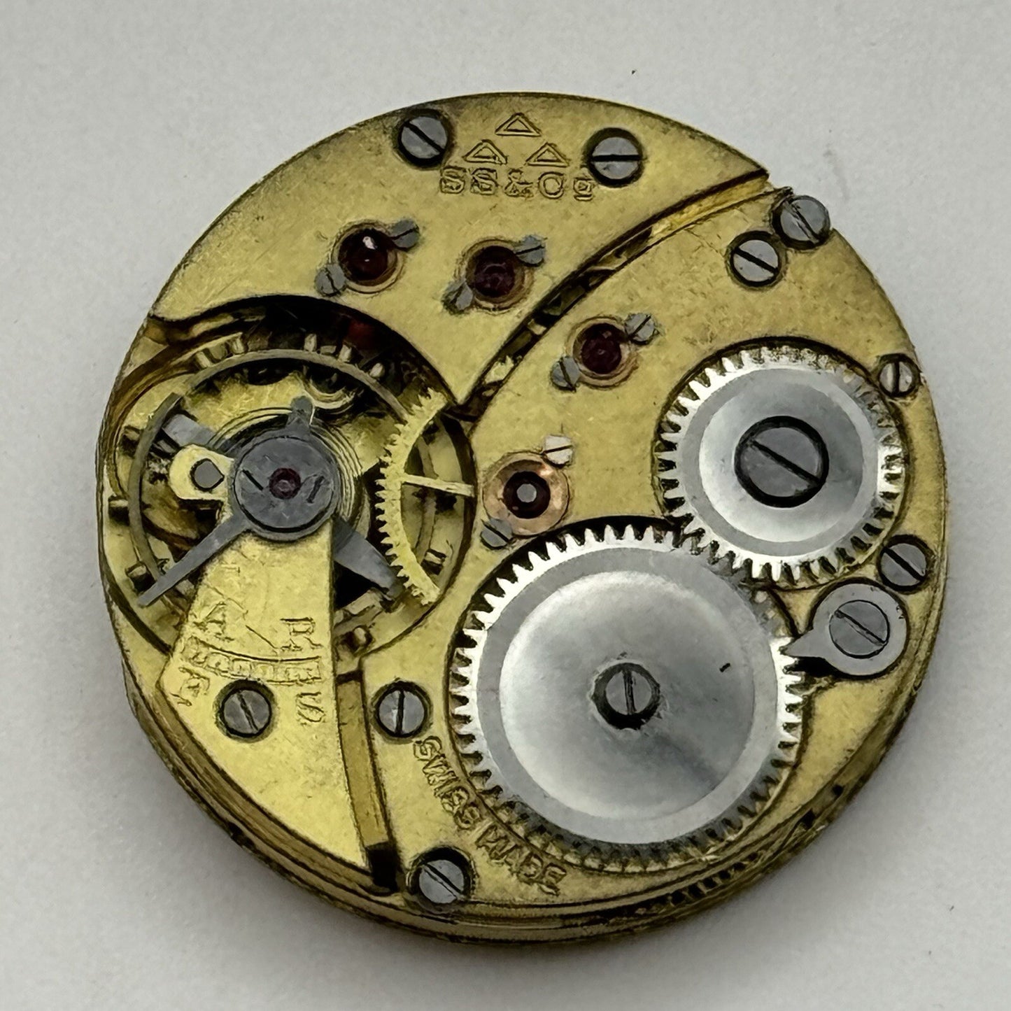 23.6mm Stauffer S S & Co Balance Intact Good Quality Watch Movement Parts Repair