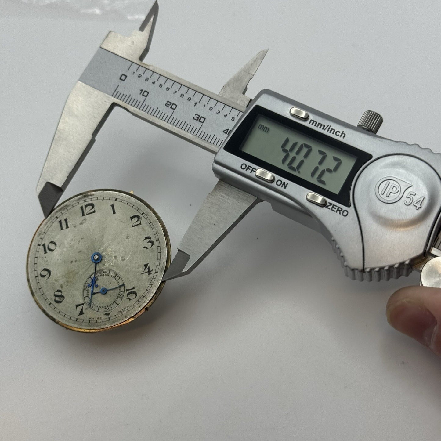 43.1mm Unidentified High Quality Balance Pocket Watch Movement FOR PARTS Repair