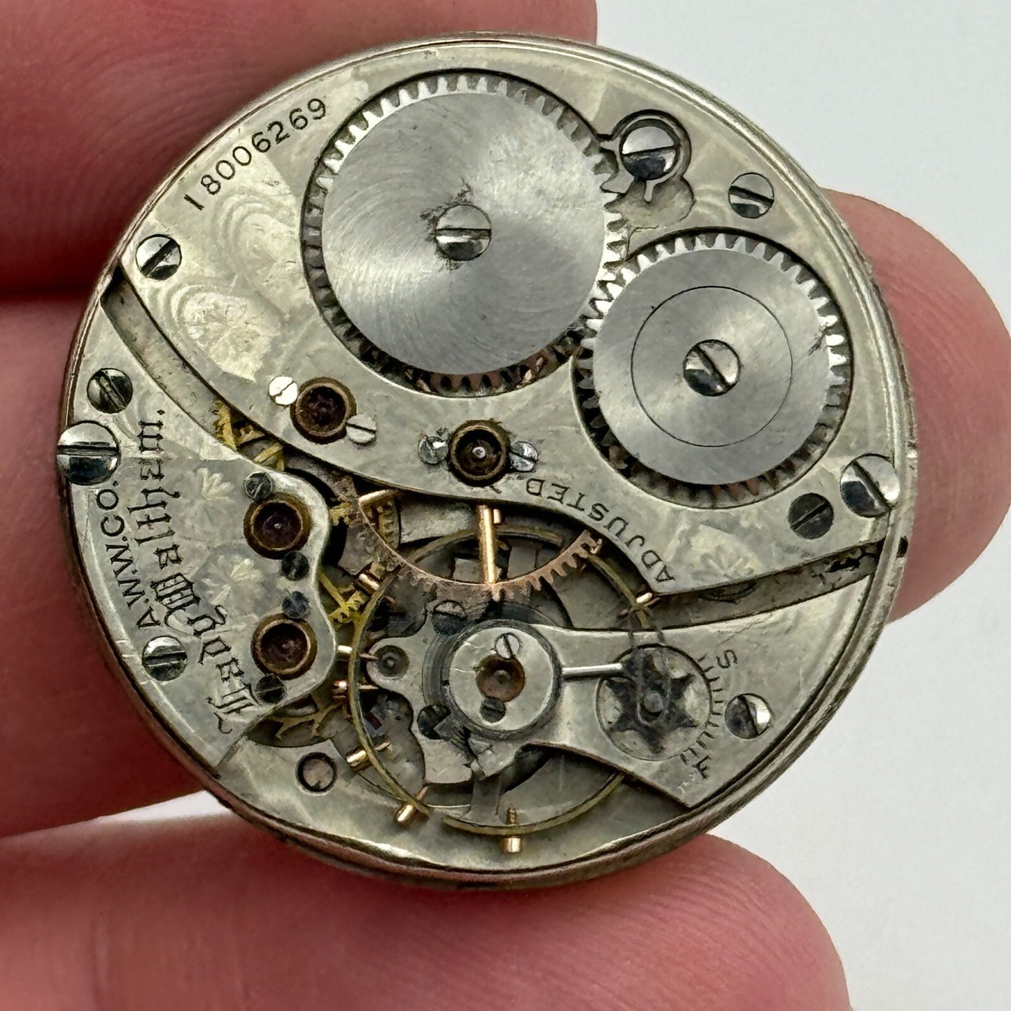 0s Waltham Lady Waltham Model 1900 American Antique Watch Movement PARTS SPARES