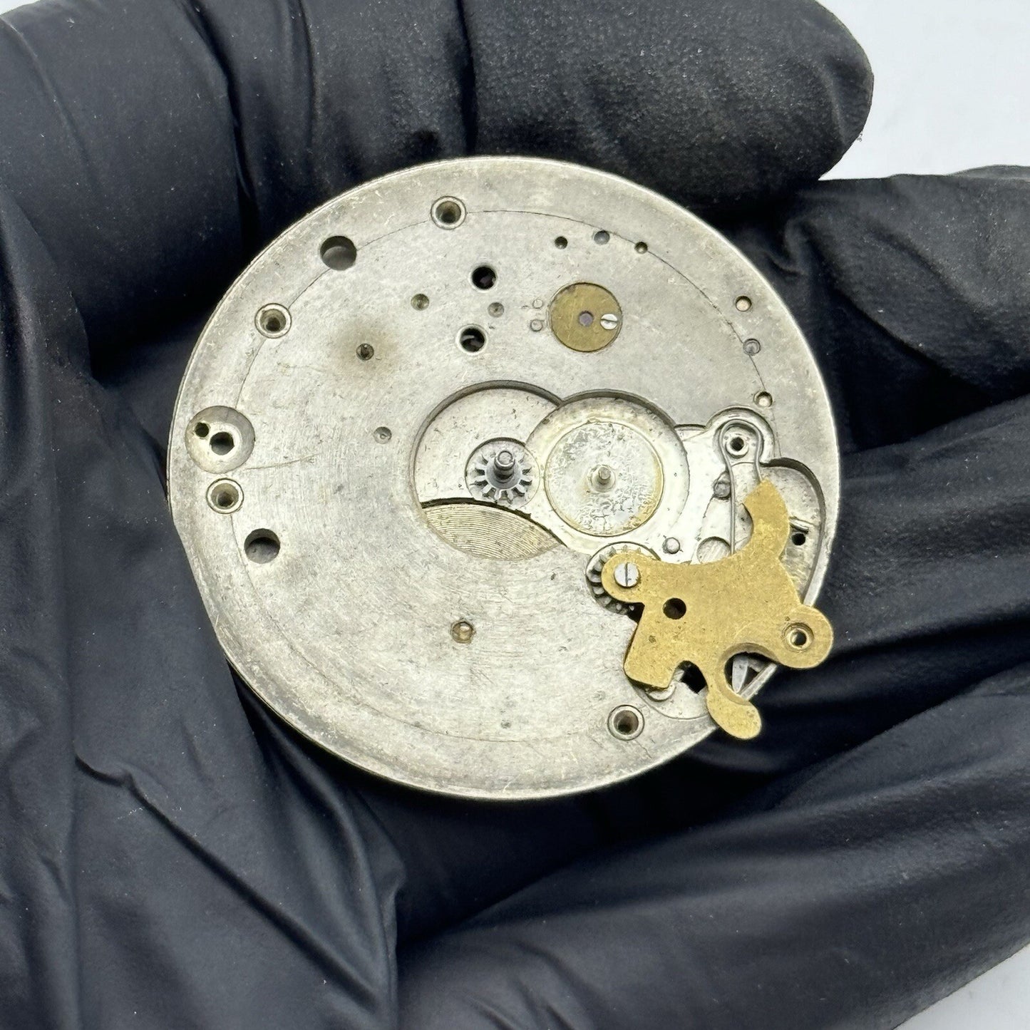 41.7mm Manual Wind Unidentified Swiss Partial Pocket Watch Movement FOR PARTS