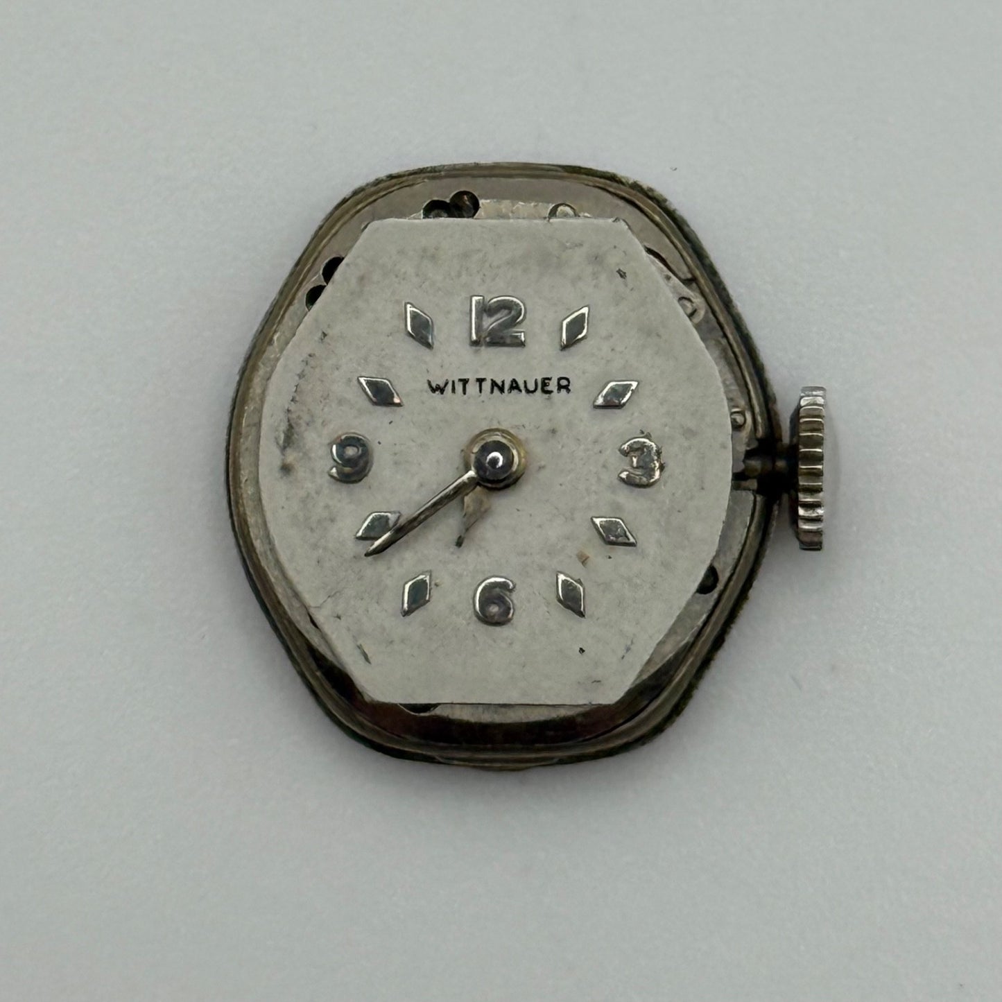 Wittnauer 6W7 Watch Movement Running Manual Wind Vintage Swiss Parts 15.2mm