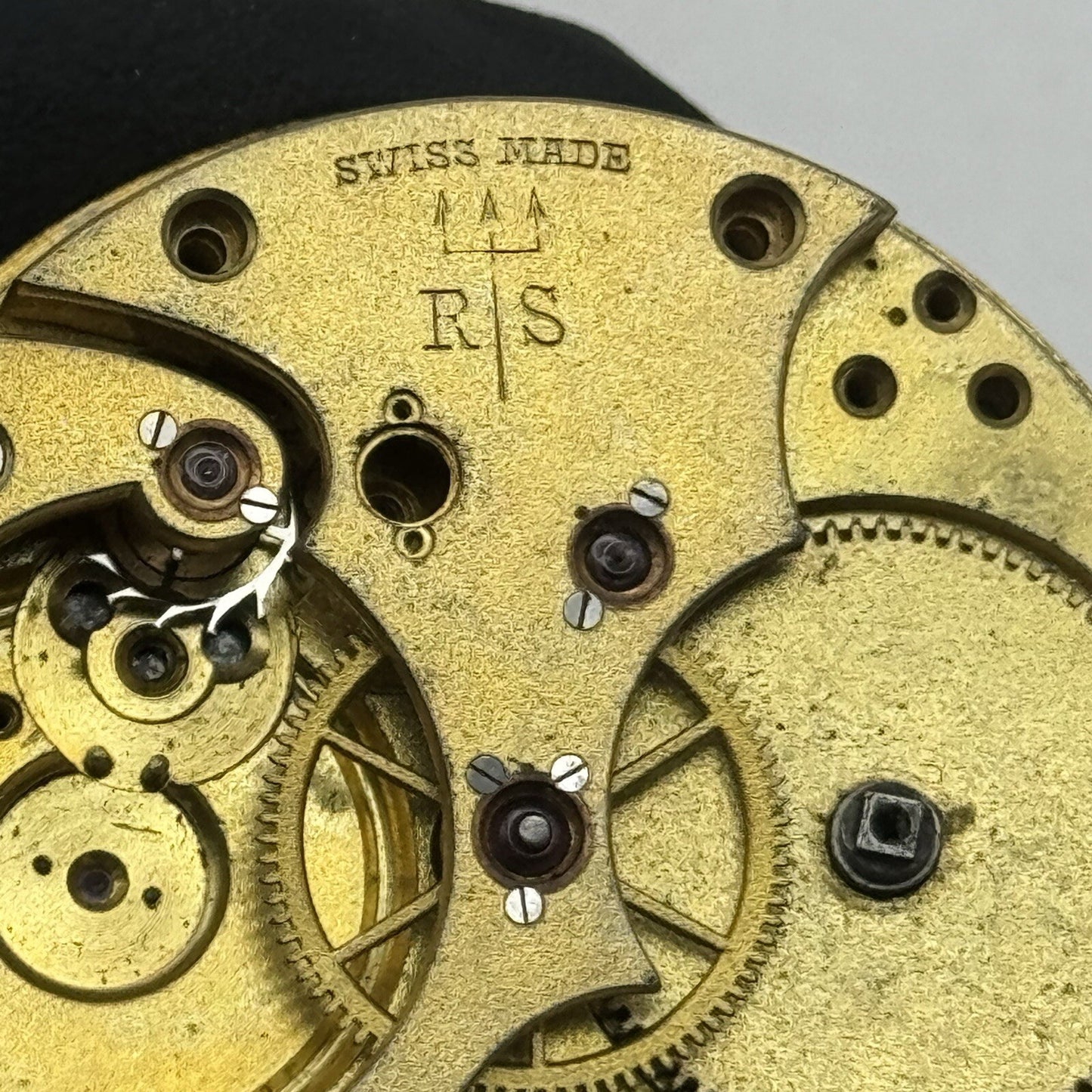 43.1mm Rotherham & Sons Quality Partial Pocket Watch Movement FOR PARTS Restore