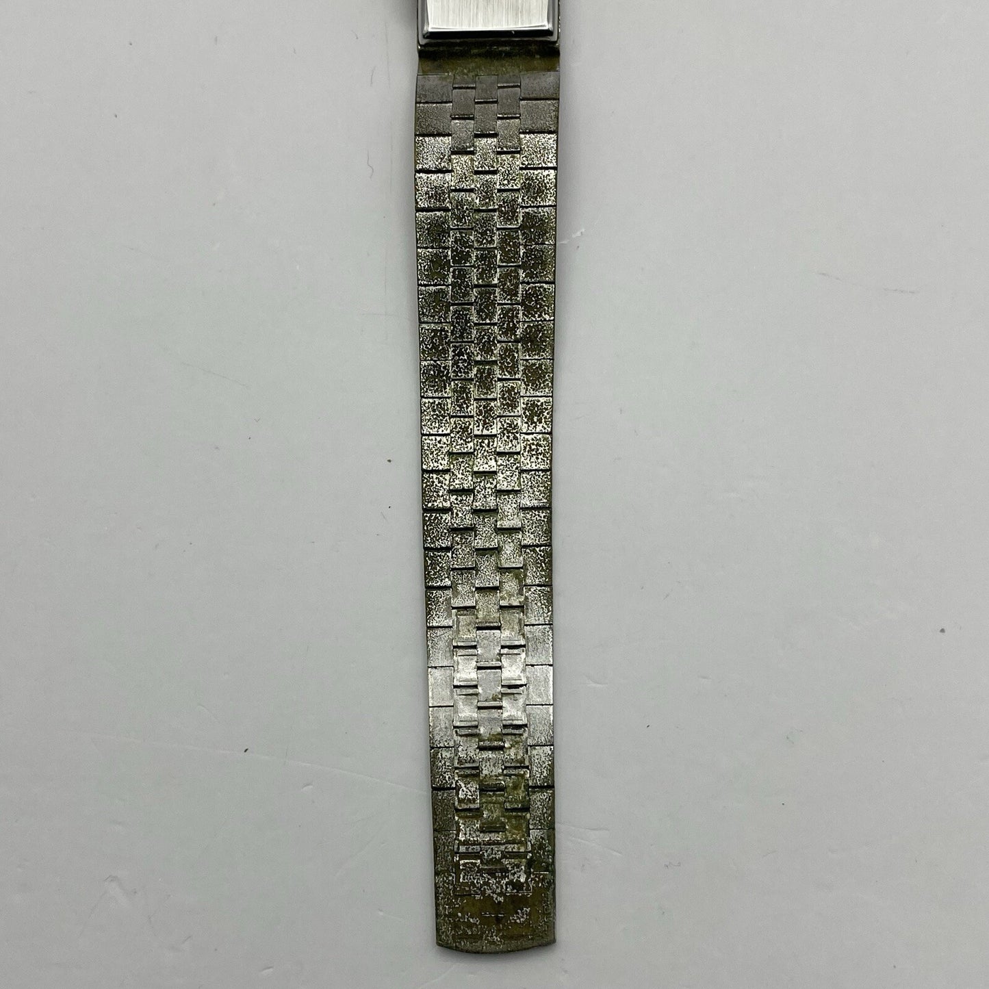 15mm Ladies Chevalier Bark Affect Silver Tone Dress Watch NON WORKING