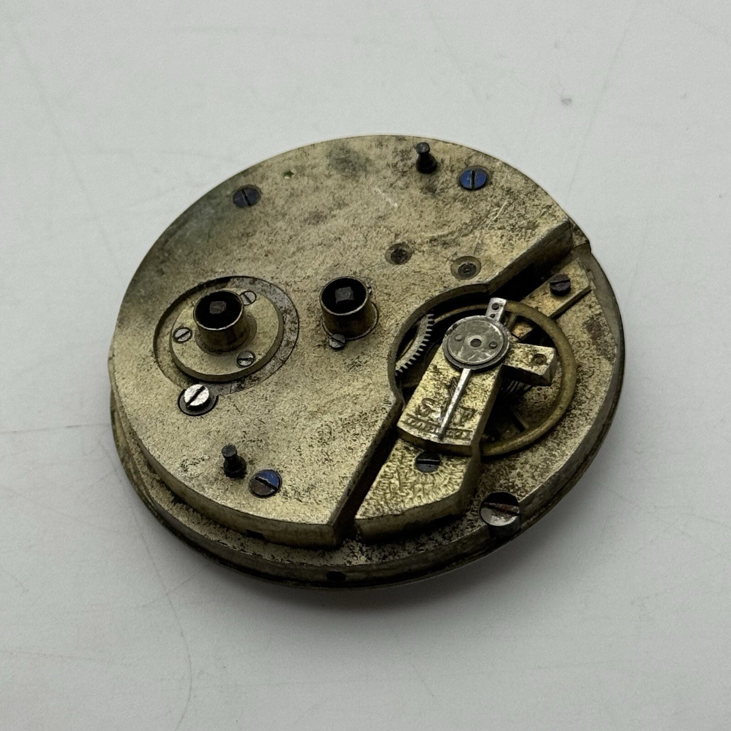 45mm Manual Wind Antique Key Wound J B Yabsley Pocket Watch Movement FOR PARTS