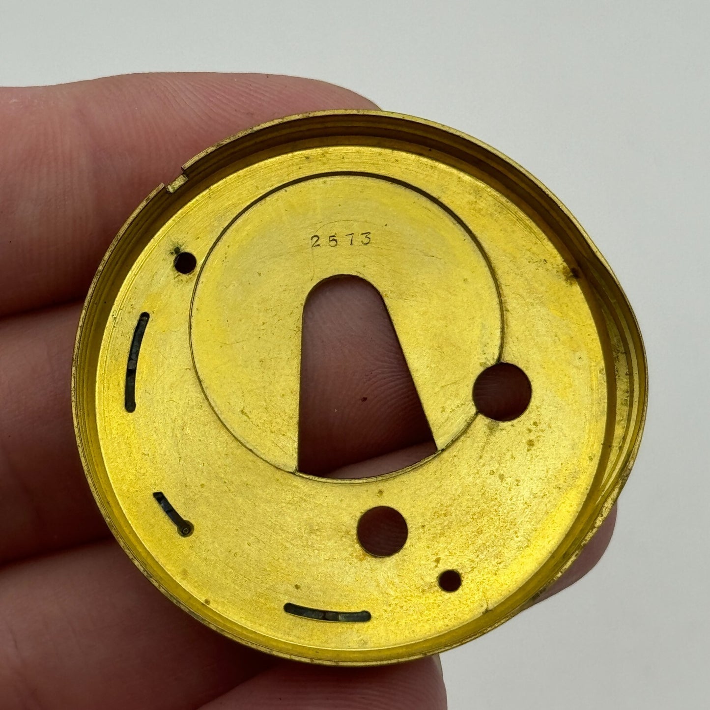 44.6mm Antique H J Norris Coventry Balance Intact Pocket Watch Movement PARTS