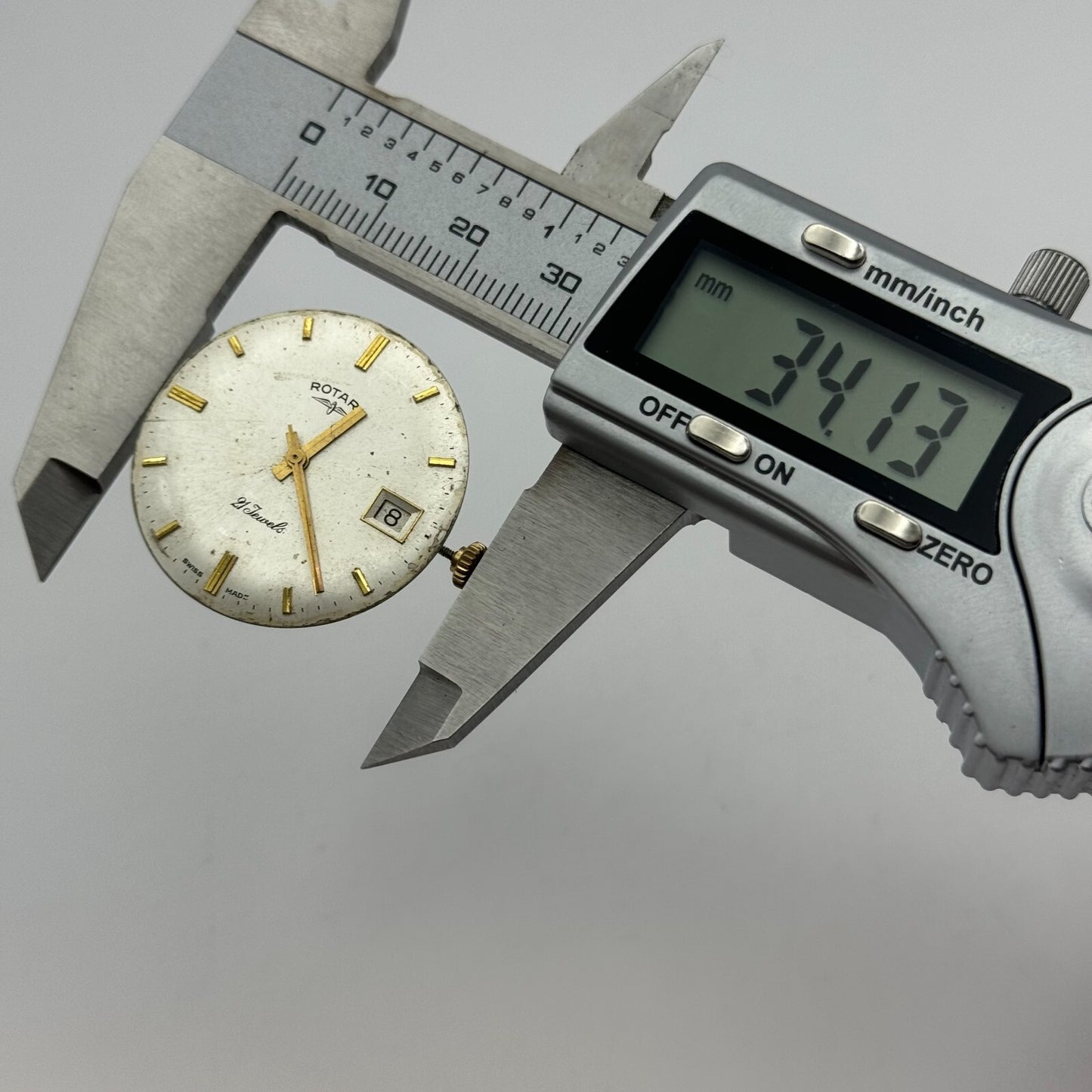 26mm Men's Rotary AS 1746 1747 Manual Wind Watch Movement Swiss Made PARTS