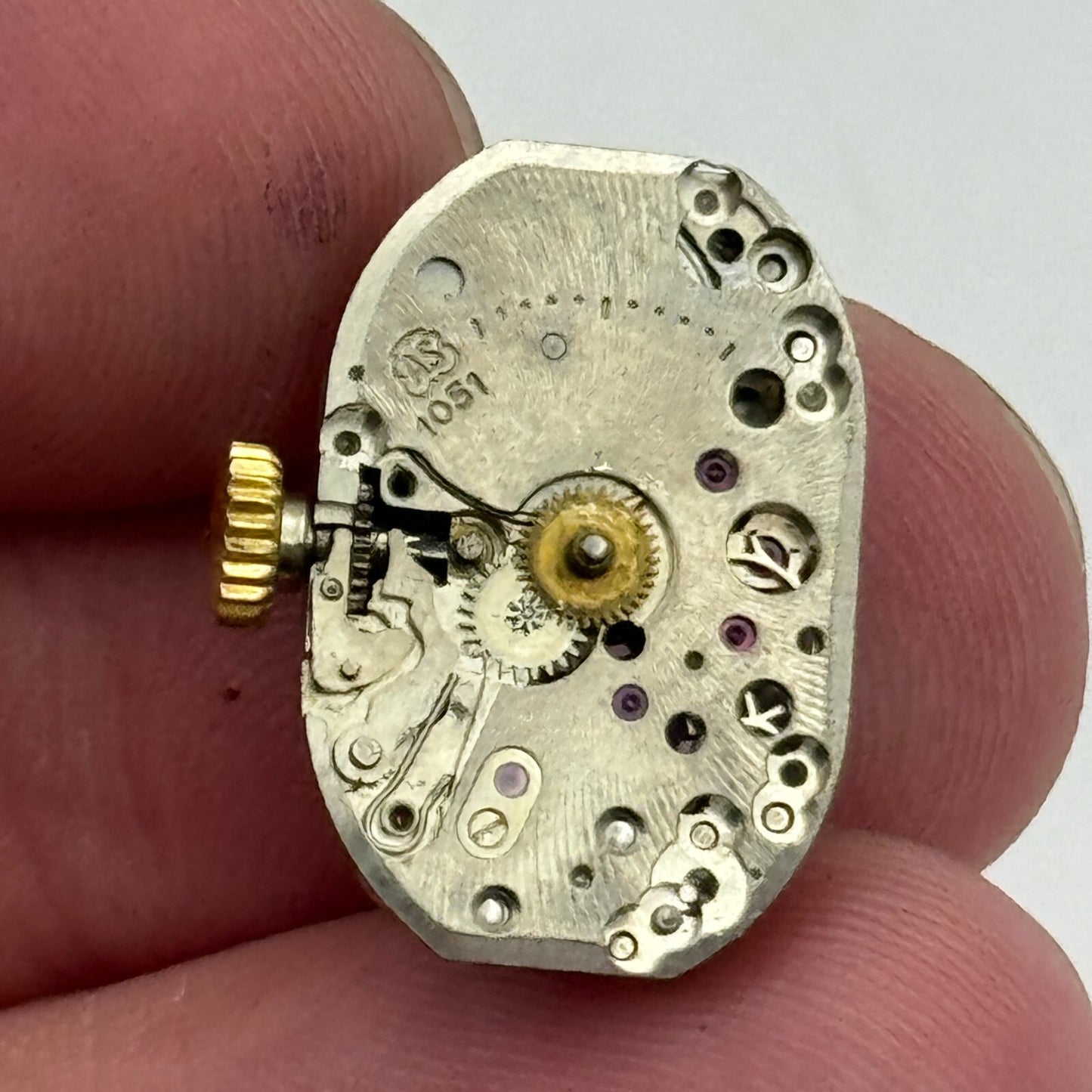 12.8mm Ladies AS 1051 A Schild Manual Wind Watch Movement Swiss Vintage PARTS