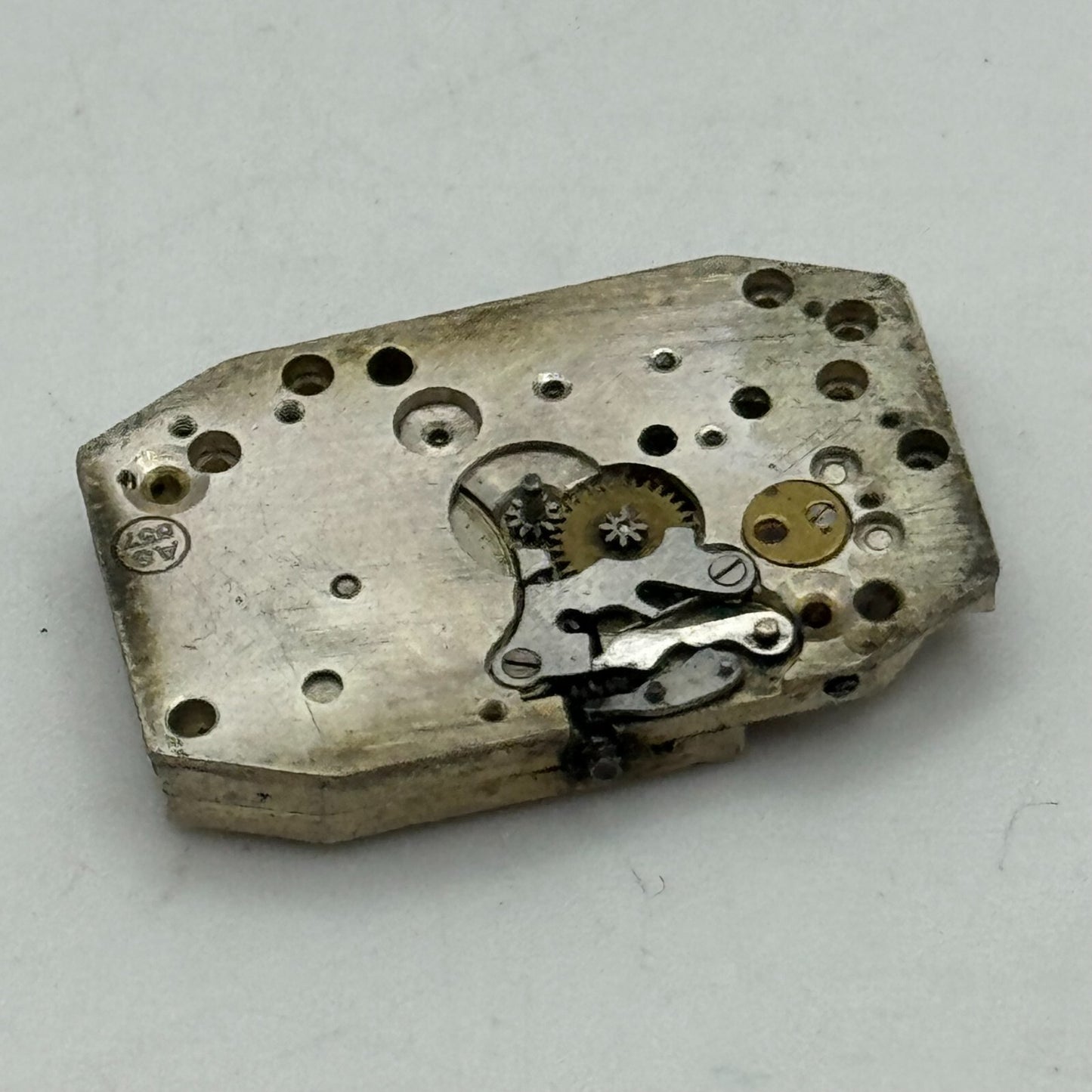 15.9mm Ladies AS 557 Tank Watch Movement Manual Wind 15 Jewel Swiss PARTS SPARES