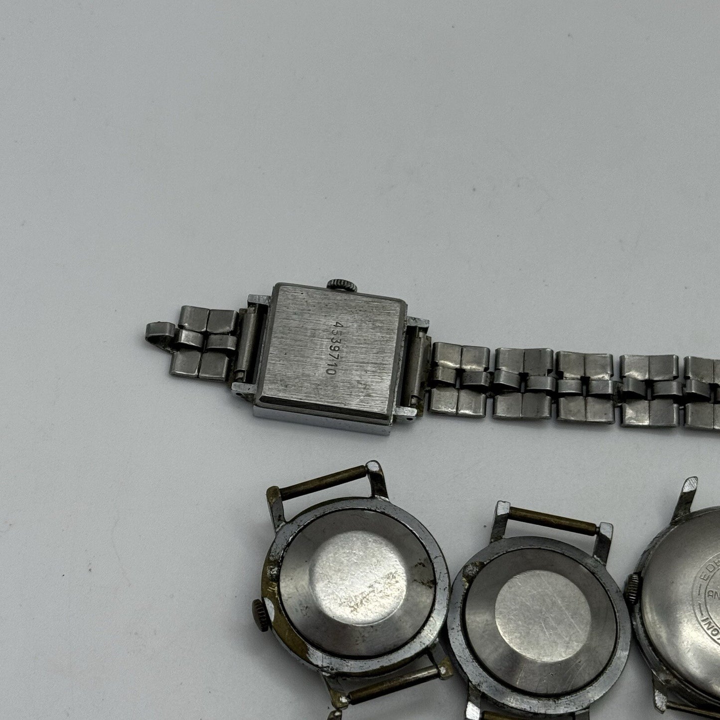 10 x Vintage Soviet Manual Wind Watch Heads For Parts Repair Job Lot Bundle