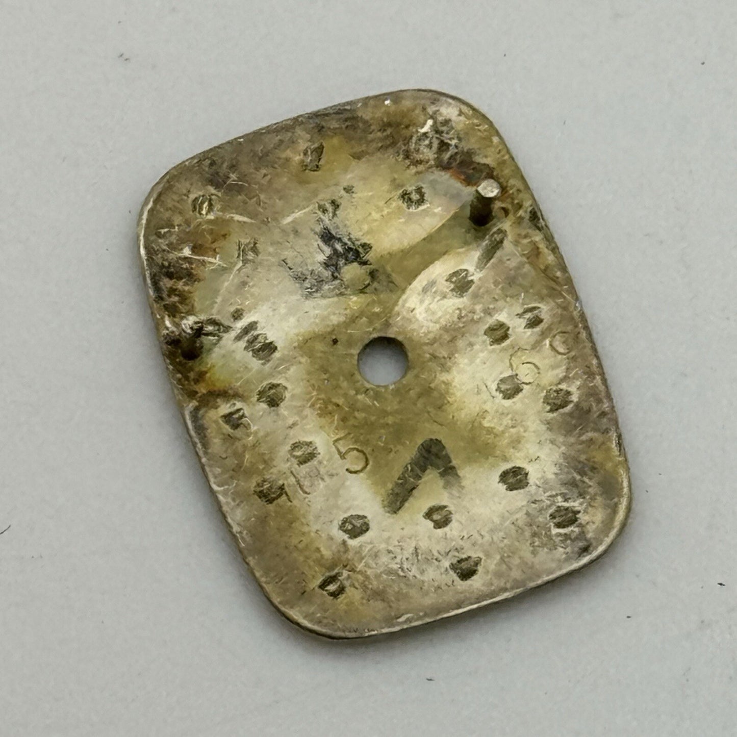 12.5mm Rectangular Omega De Ville Ladies Wristwatch Dial Spares Parts Tank Style