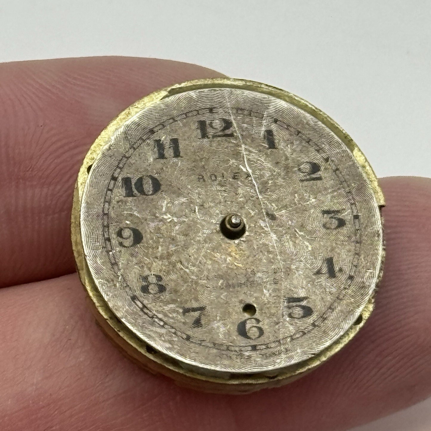 22.2mm Vintage Rolex 2216 Sub Seconds Wristwatch Dial & Unidentified Movement