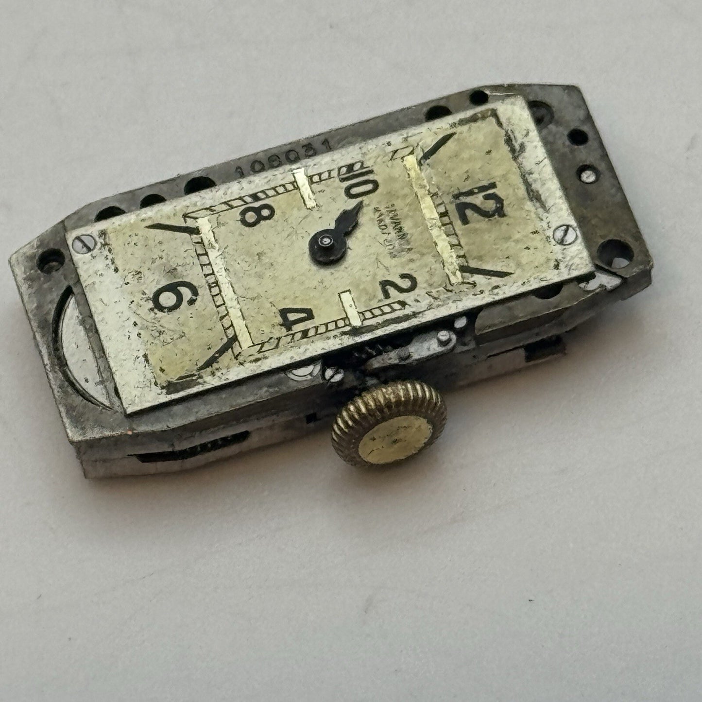 12.1mm Cyma Tavannes Cal 345 High Quality Tank Watch Movement Restoration Parts