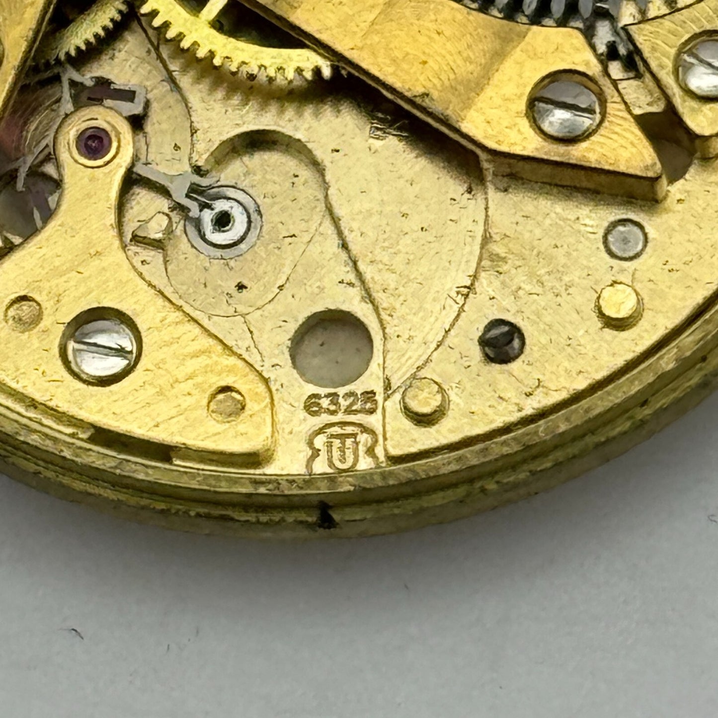 31.6mm Men's Garrard Unitas UT 6325 Manual Wind Swiss Watch Movement PARTS SPARE