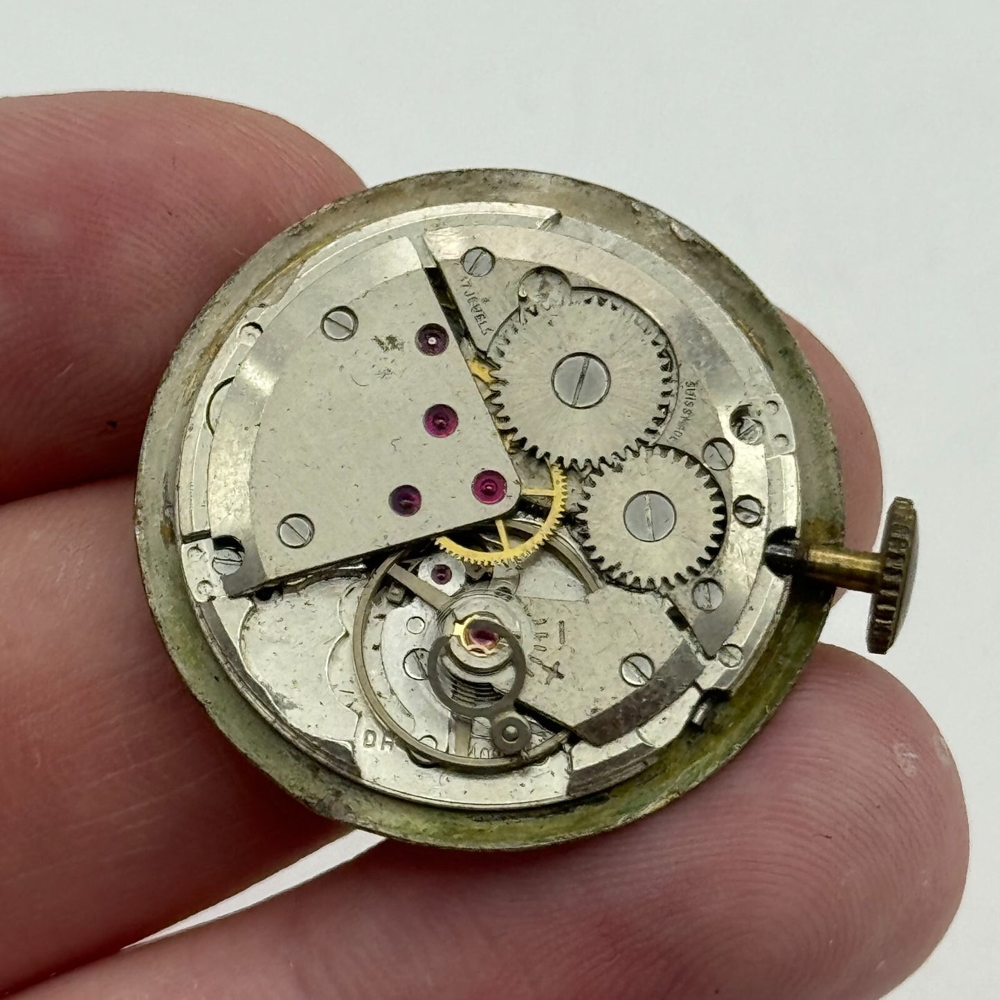 26mm Mens Avia ETA 2408 Manual Wind 17 Jewels Watch Movement PARTS REPAIR SPARE