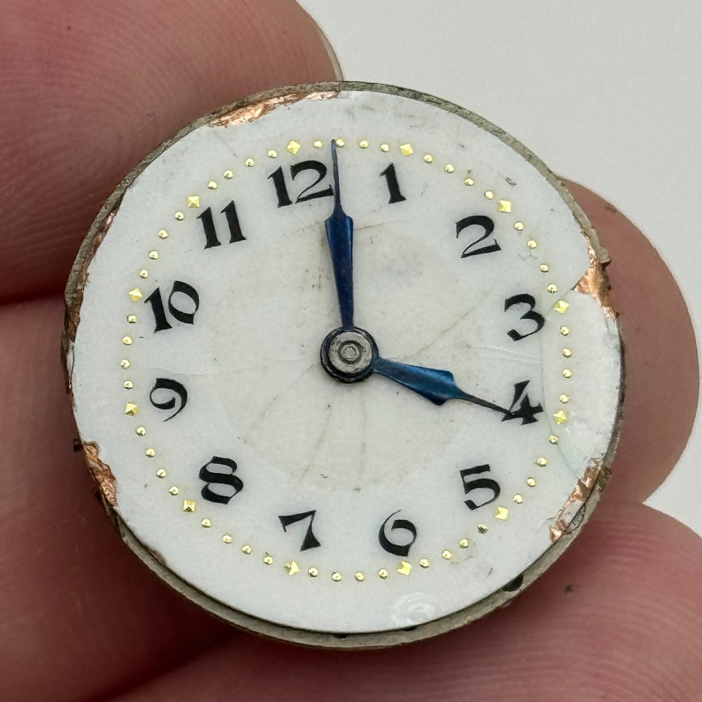 23.6mm Sapho Watch Co 15 Jewels Trench Watch Movement Manual Wind PARTS SPARES