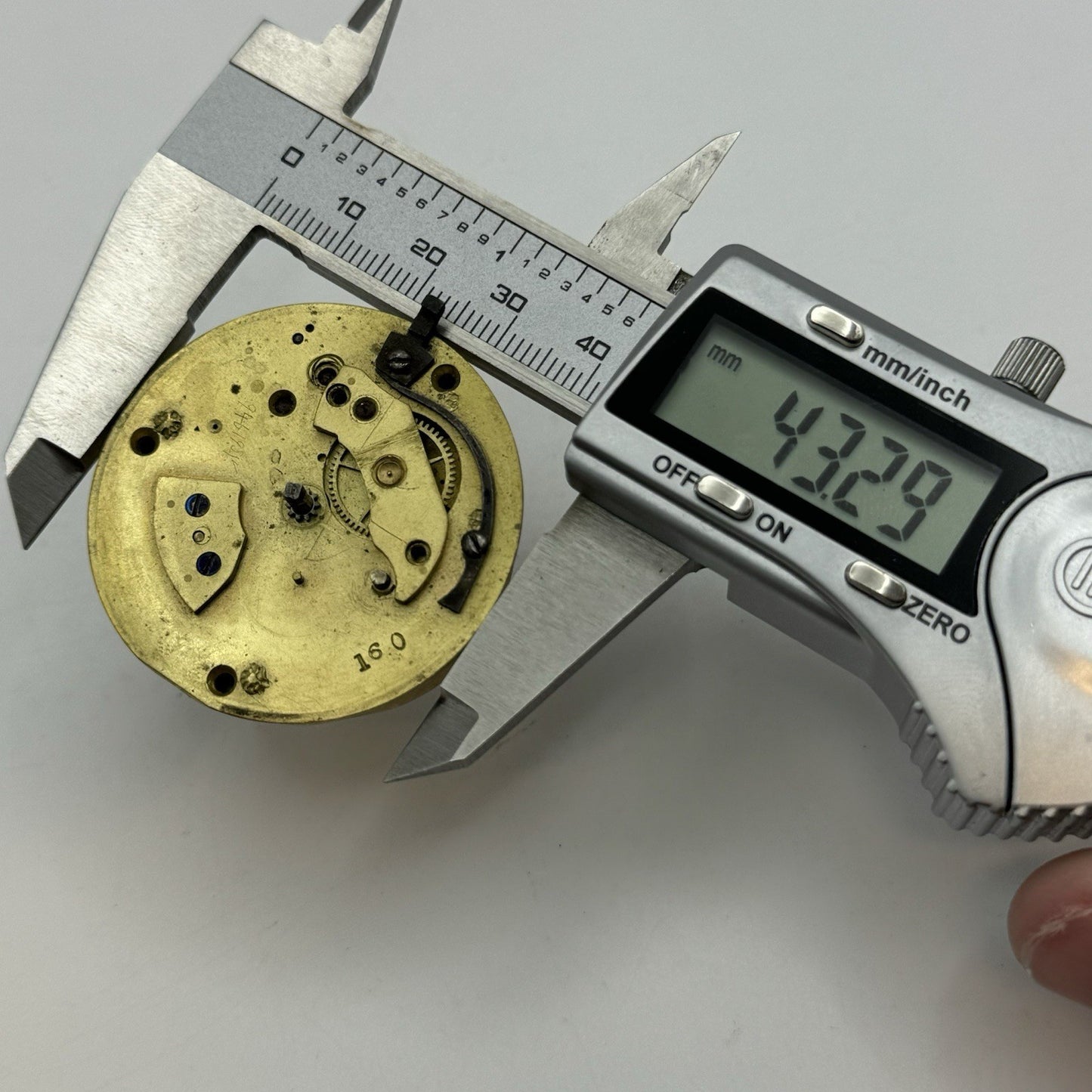 43.3mm Antique Henry Taylor London Quality Fusee Pocket Watch Movement - PARTS