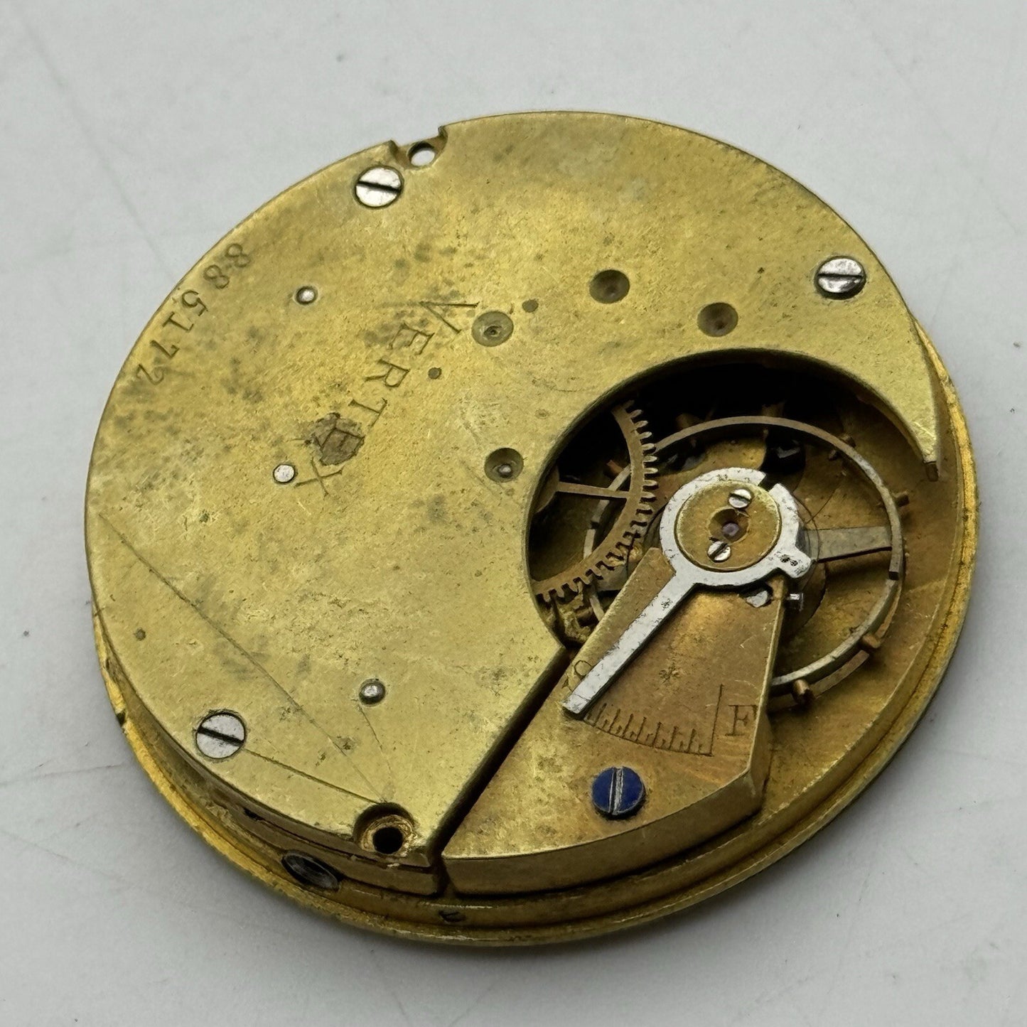 43mm Manual Wind Interesting Vertex Pocket Watch Movement Dial FOR PARTS