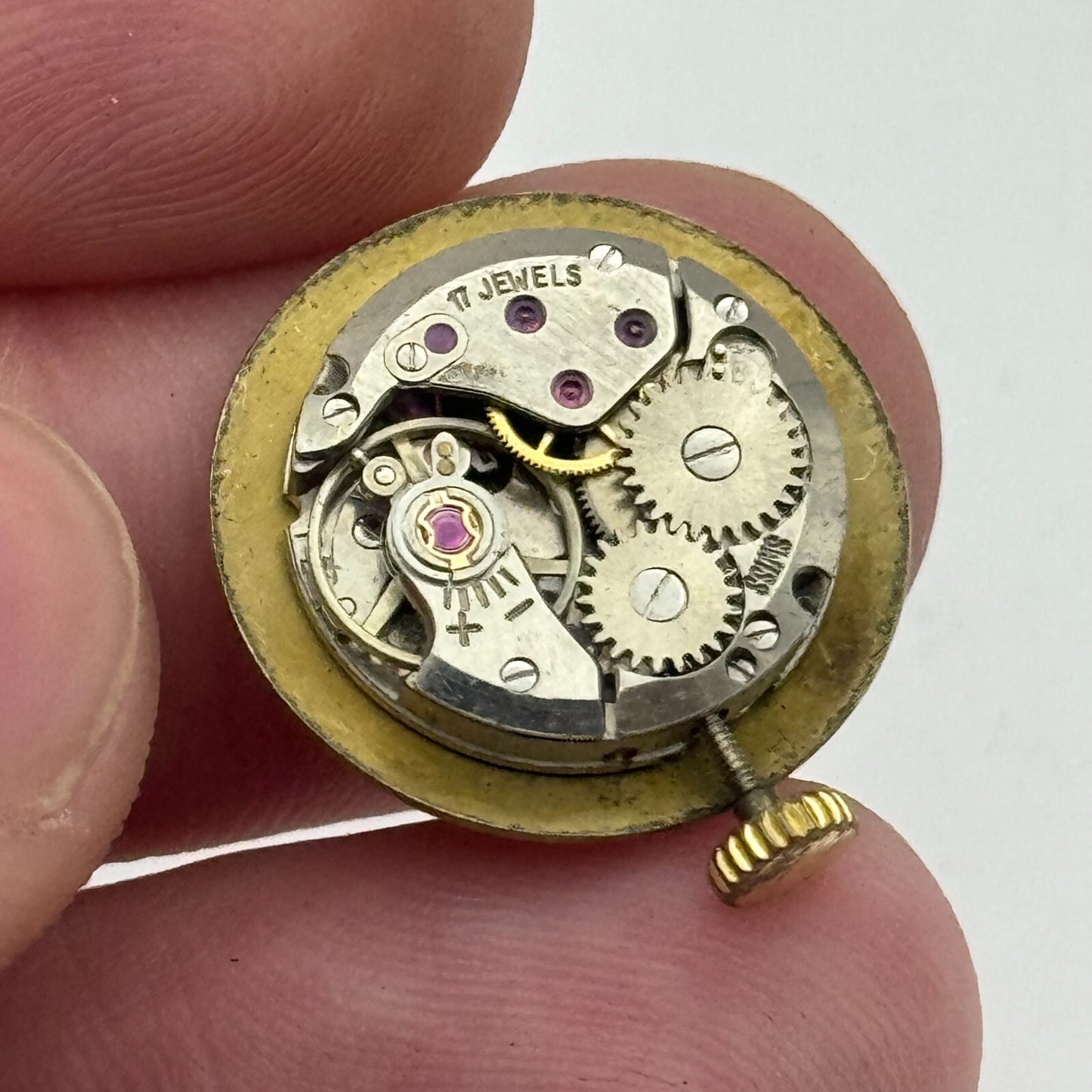15.5mm B Jobin ETA 2412 Swiss Manual Wind 17 Jewels Watch Movement PARTS REPAIR
