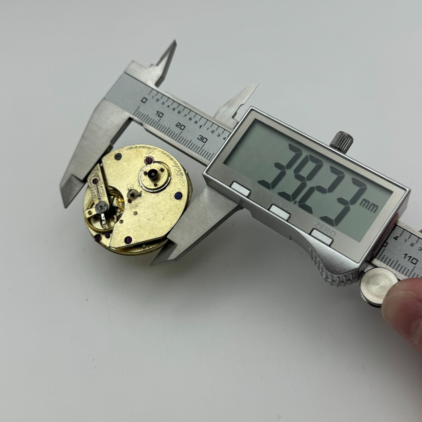 40.7mm Antique Nordmann Geneve Key Wound Pocket Watch Movement PARTS REPAIR