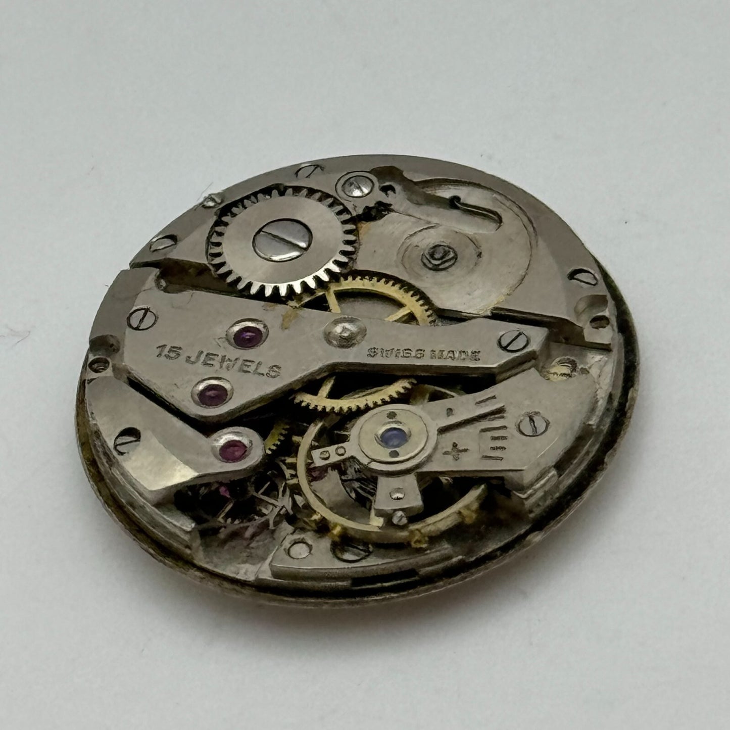 23.5mm Avia AS 1123 1124 Manual Wind 15 Jewels Swiss Watch Movement PARTS SPARES