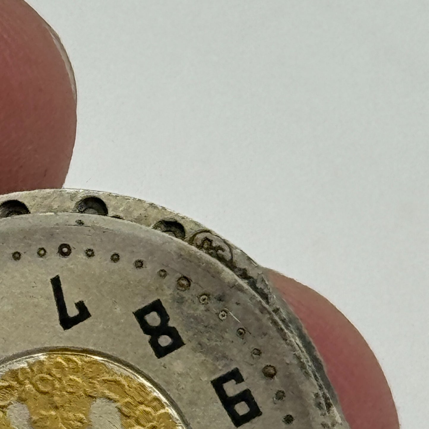 23.6mm AS A Schild 15 Jewels Nice Dial Manual Wind Swiss Watch Movement PARTS
