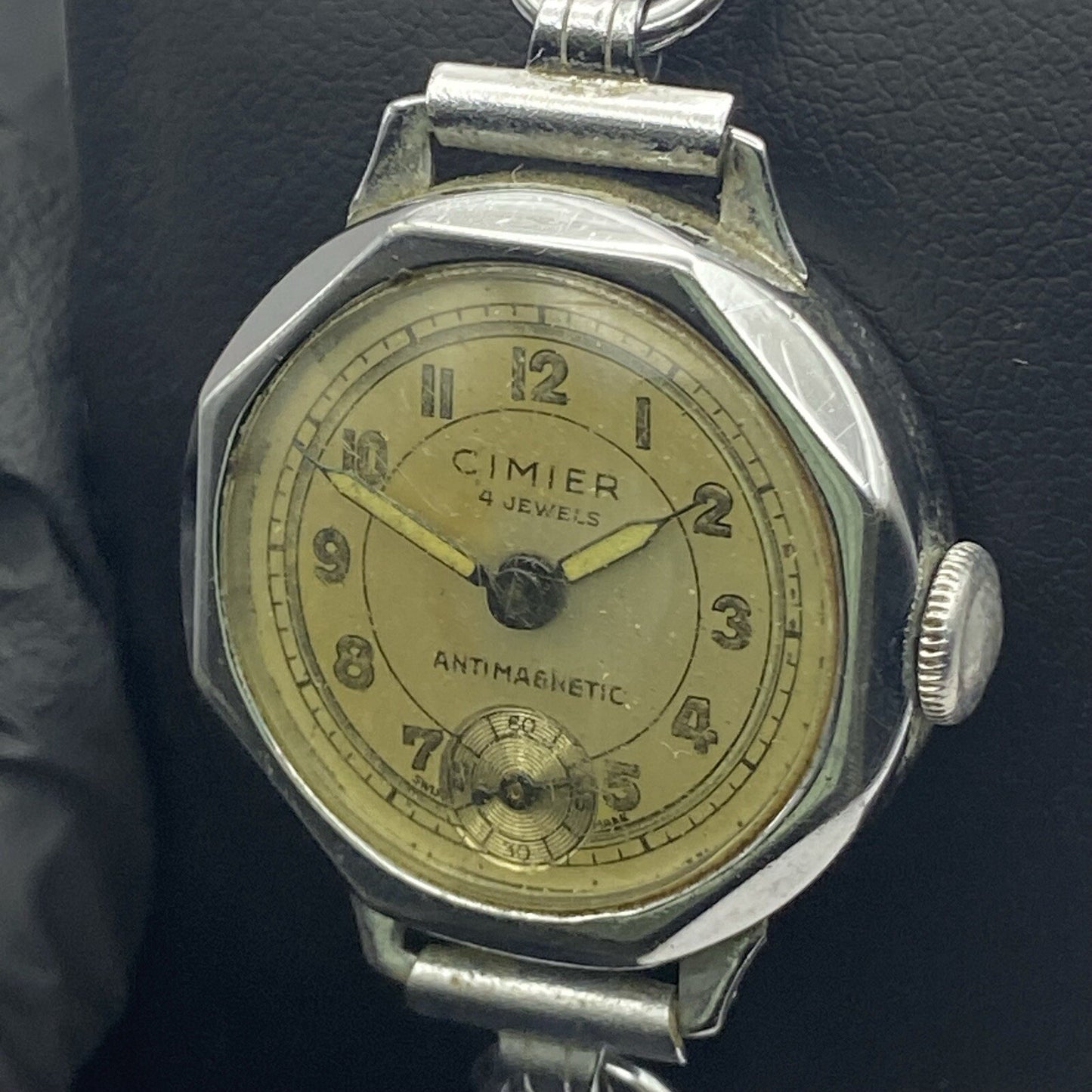 25mm Cimier Military R Lapanouse S A Watch Balance Intact FOR PARTS
