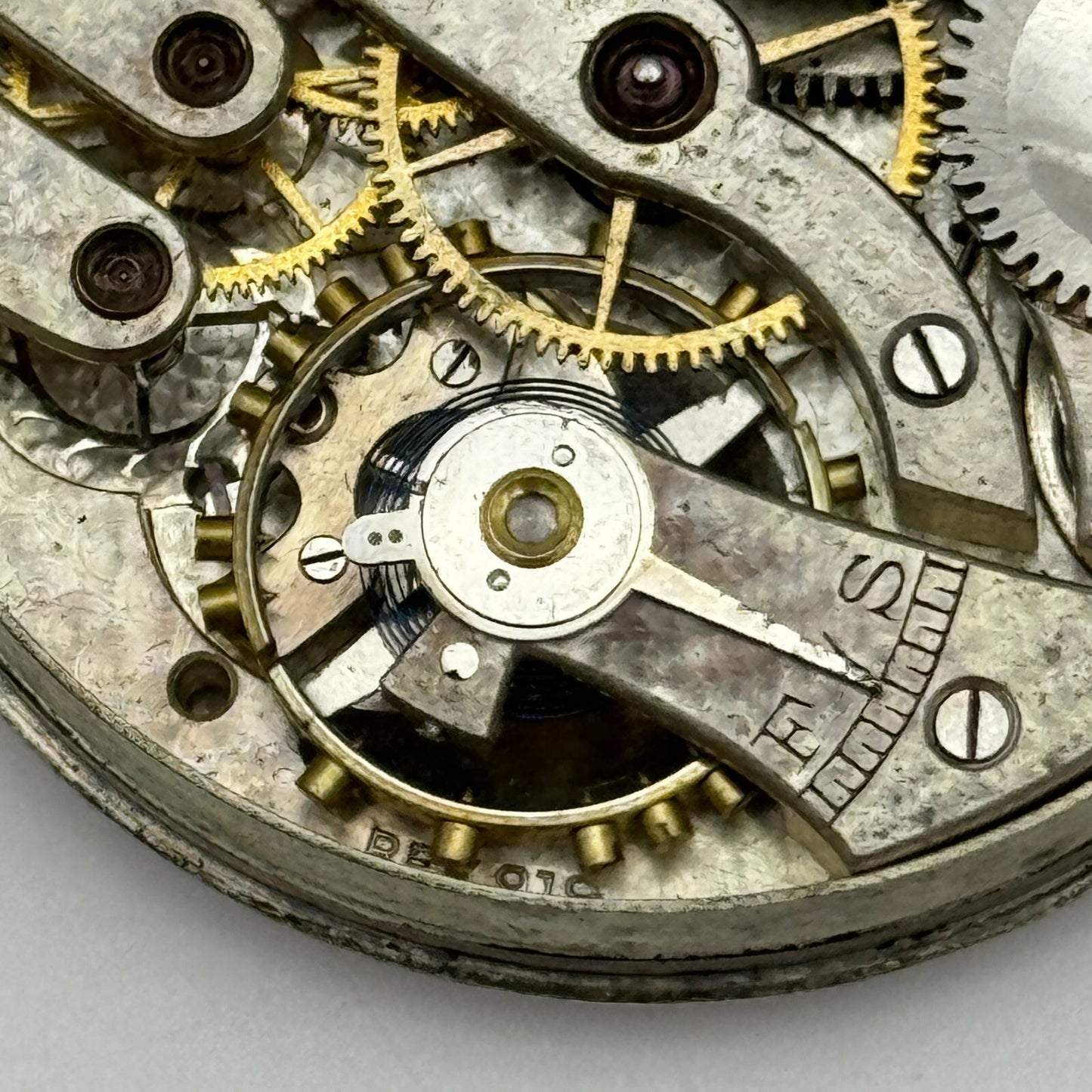 43mm Cyma Ref 919 Tavannes Open Face Balance Ok Pocket Watch Movement PARTS