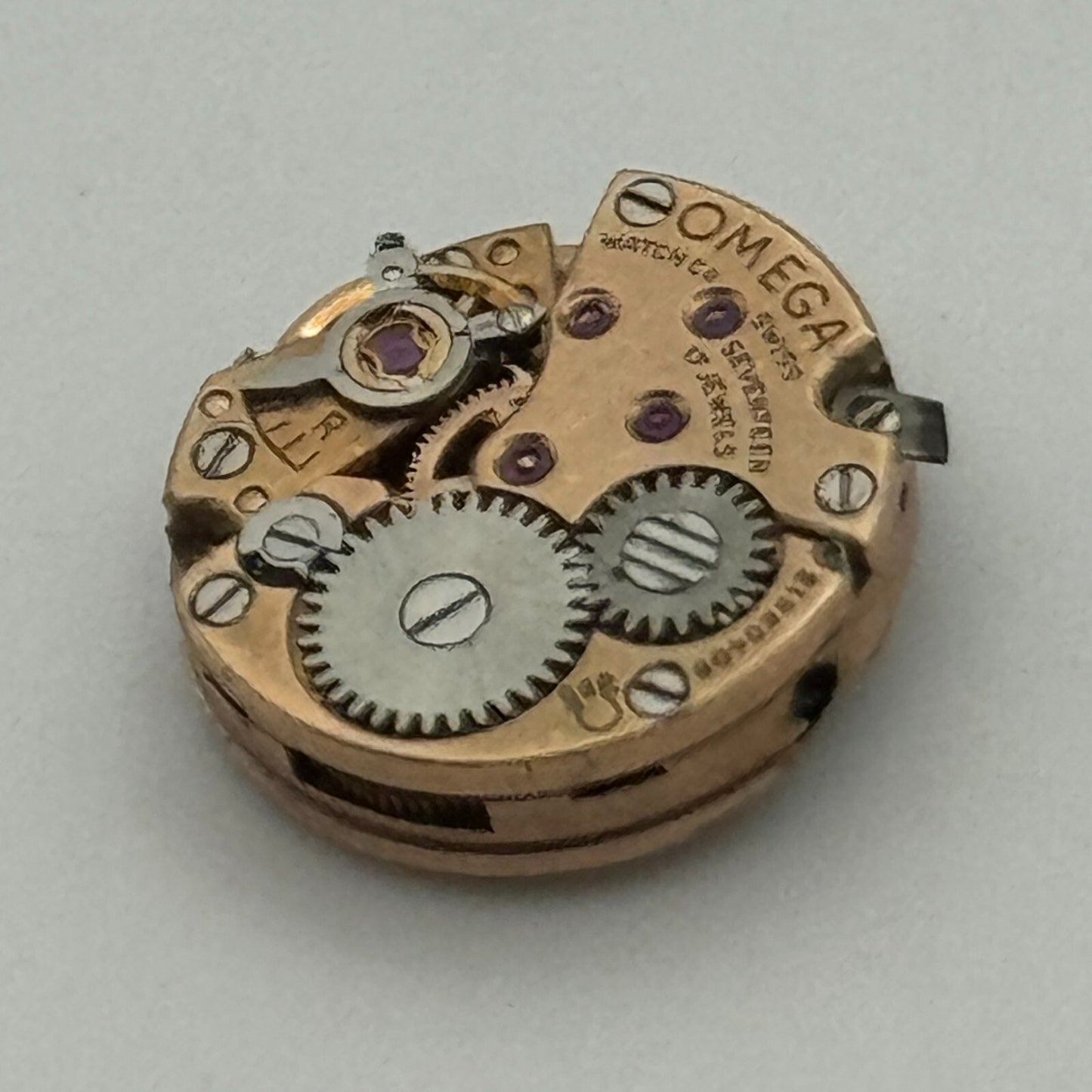 12.5mm Ladies Omega Cal 650 Manual Wind 17 Jewels Swiss Watch Movement PARTS