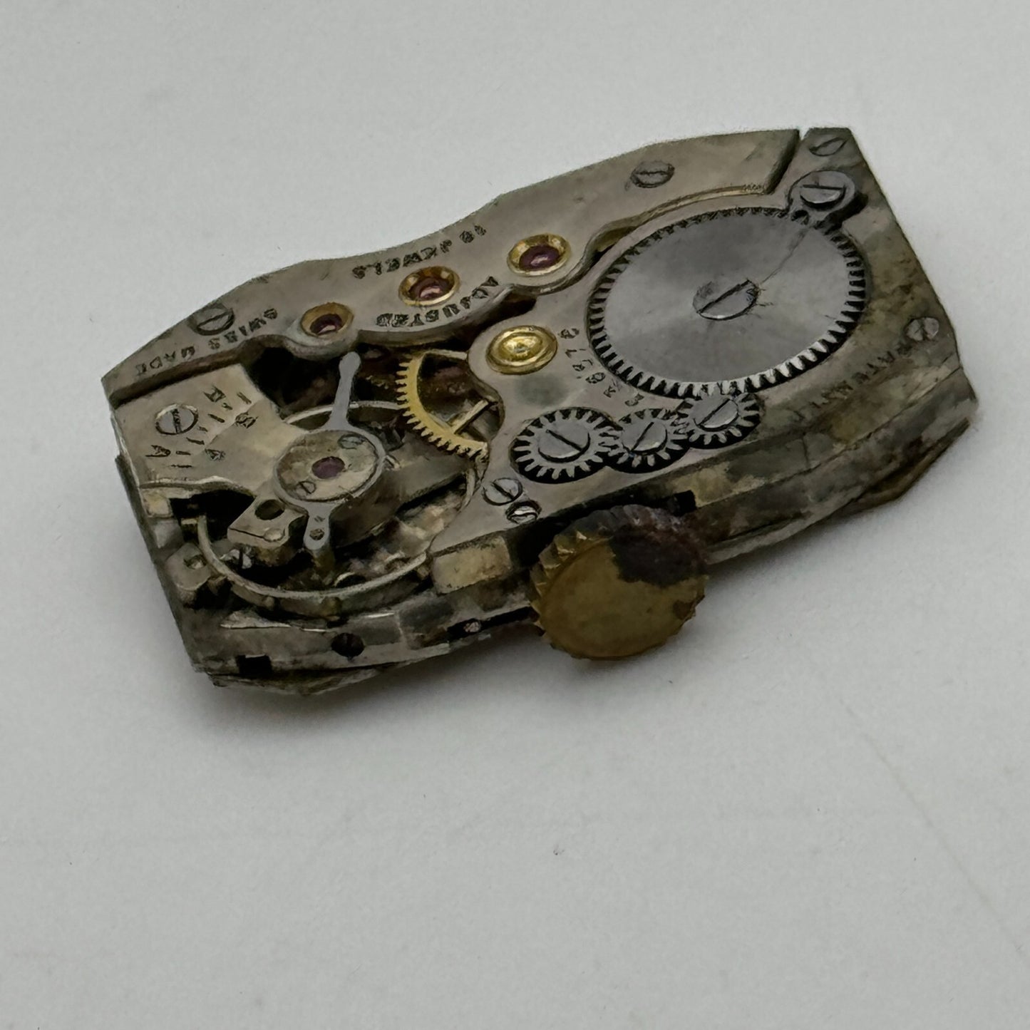 15.1mm Cyma Tavannes Ref 063 Balance Ok Swiss Watch Movement PARTS SPARES