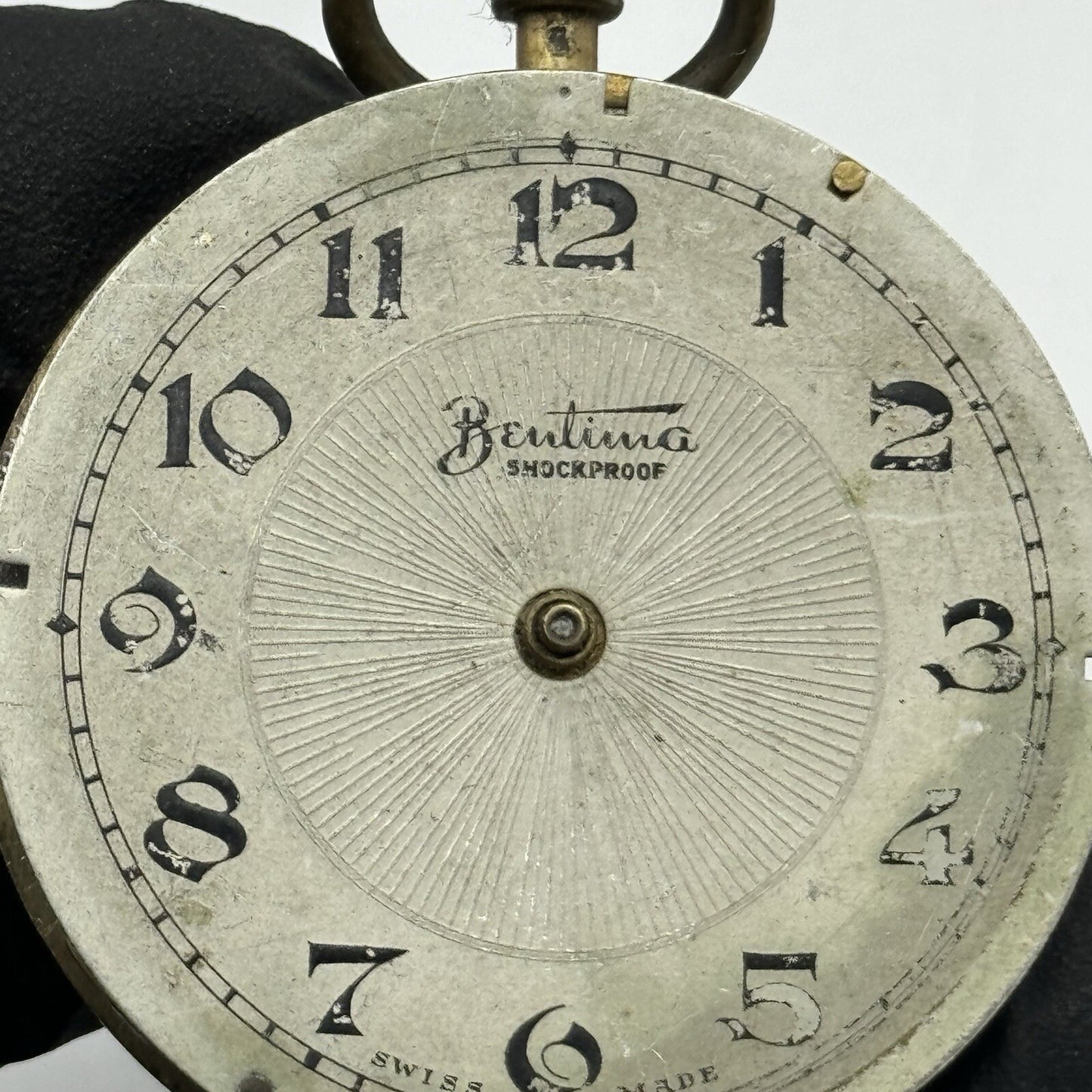 44mm Bentima Shockproof Swiss Antique Pocket Watch Movement FOR PARTS