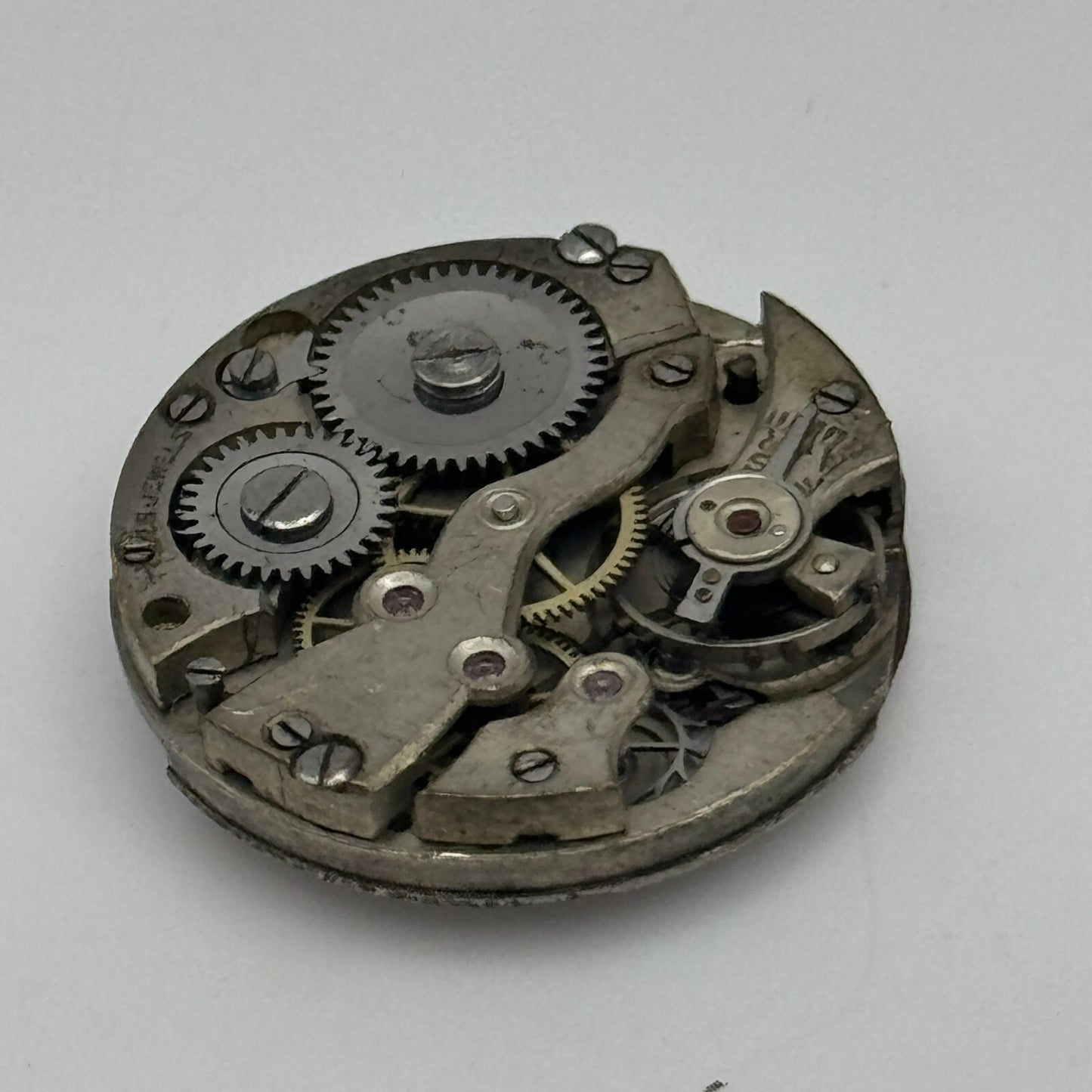 23.6mm Sapho Watch Co 15 Jewels Trench Watch Movement Manual Wind PARTS SPARES