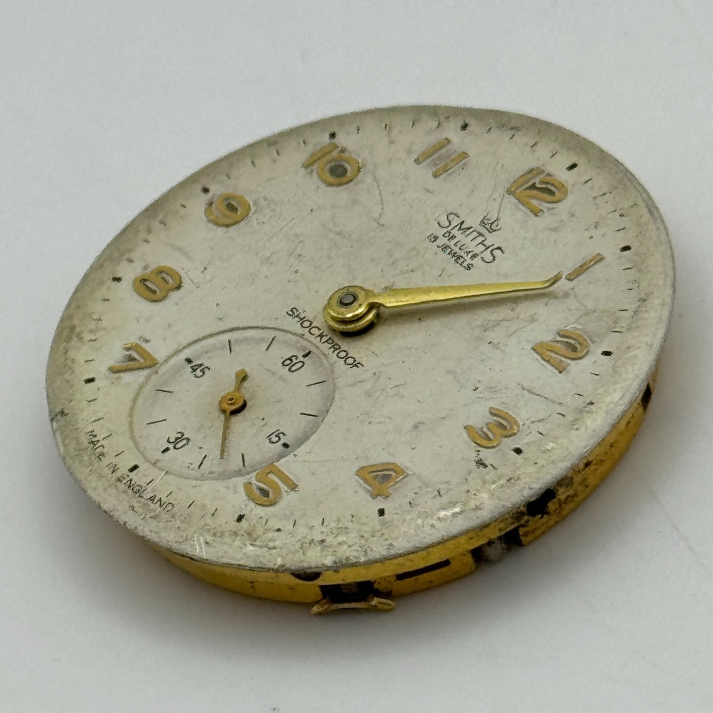 26.6mm Men's Smiths De Luxe Cal 5910 Manual Wind Vintage Watch Movement PARTS
