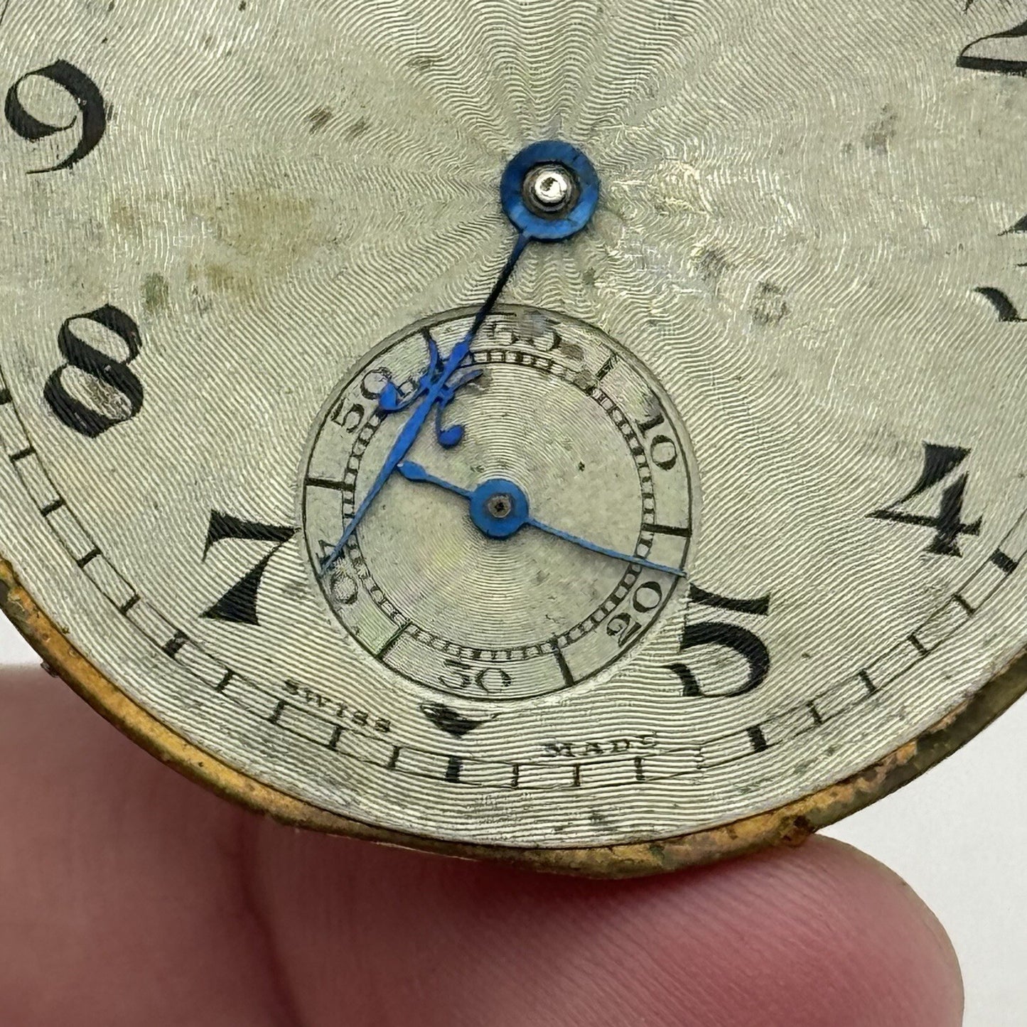 43.1mm Unidentified High Quality Balance Pocket Watch Movement FOR PARTS Repair