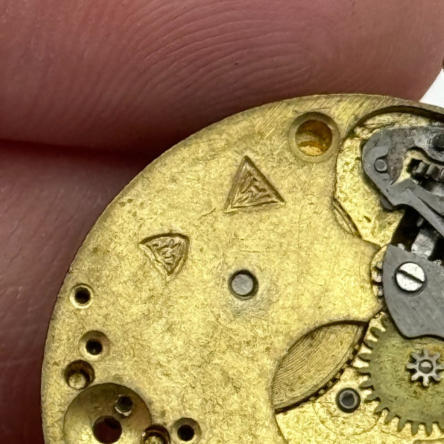 27mm Unidentified Balance Ok Trench Mens Watch Movement Manual Wind Swiss PARTS