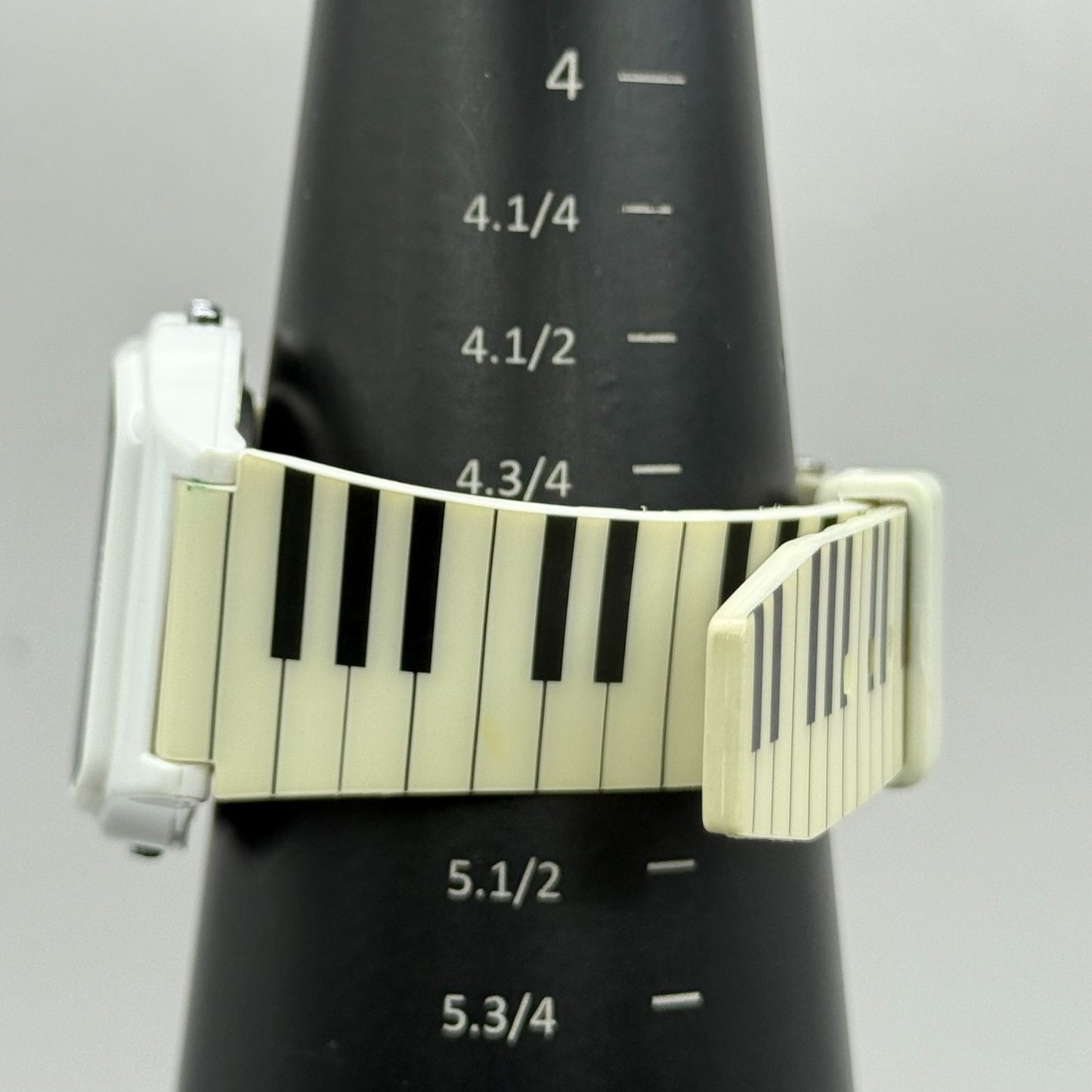 Timex Indiglo Digital Quartz Watch Piano Strap White Black Strap Working 34mm