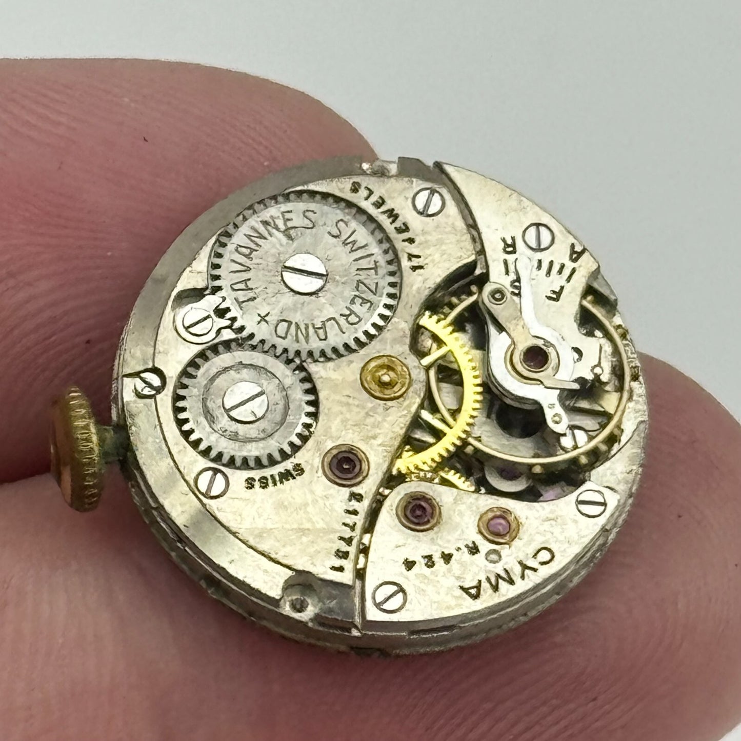19.7mm Cyma R.424 Sub Seconds Manual Wind Watch Movement Swiss Vintage PARTS