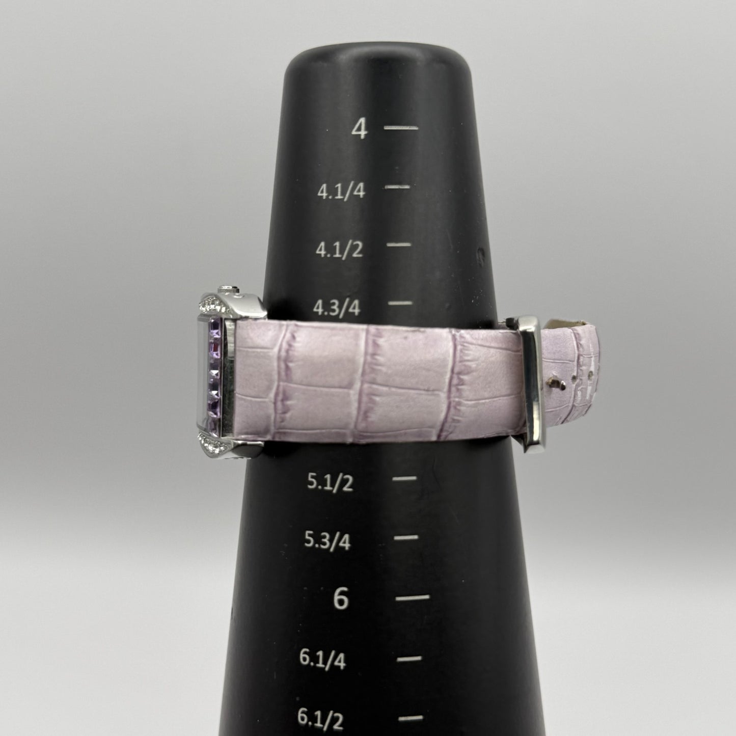 Oskar Emil Ladies Swiss Quartz Watch Crystal Bezel Leather Strap Working 25mm