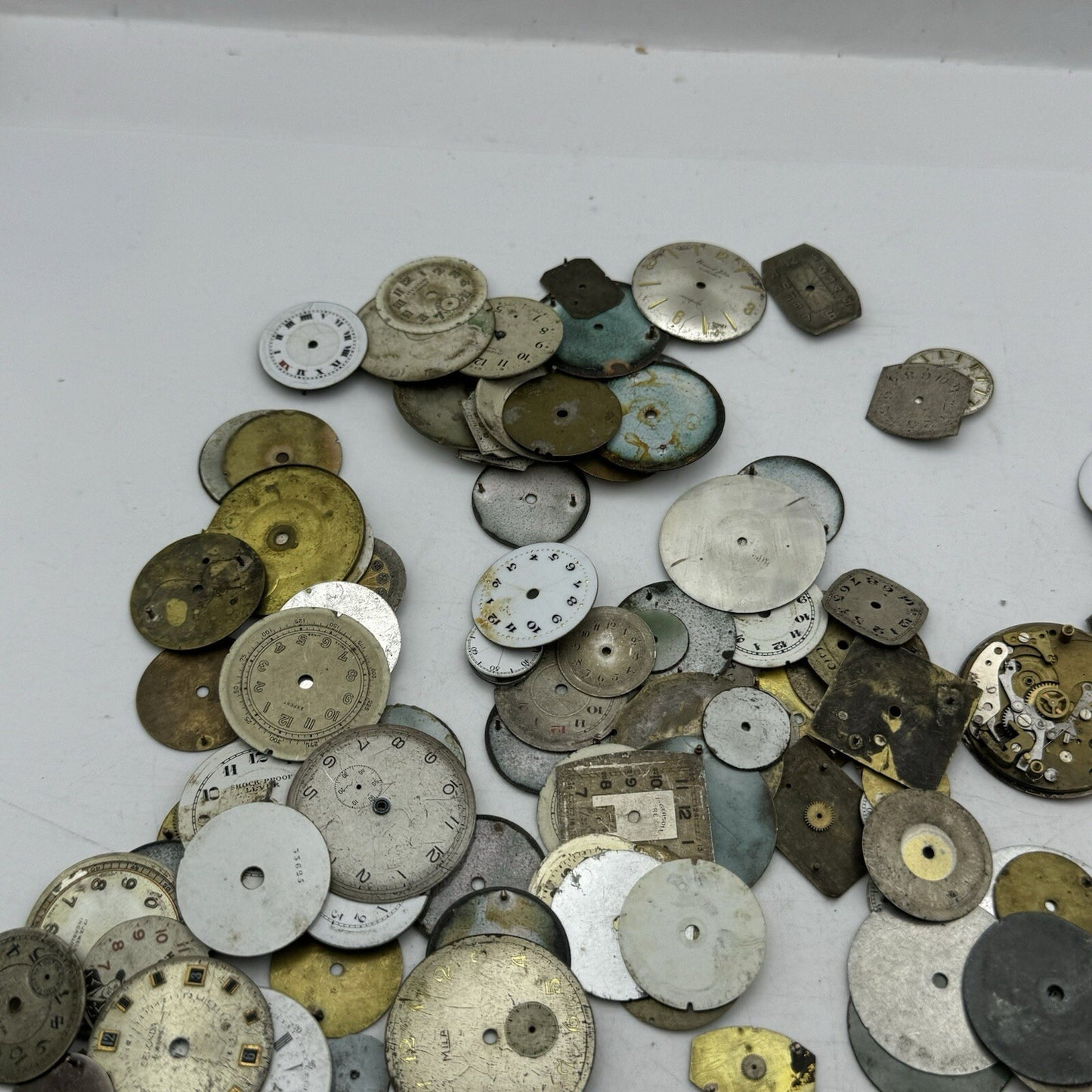 Huge Job Lot Of 170 X Wrist Watch Dials Only Spares / Repairs Watchmakers