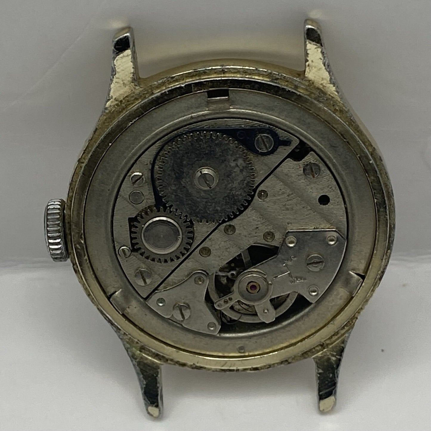 33mm Gents Vintage Ingersoll 5 Jewels Shock Proof Wristwatch NON WORKING Spares