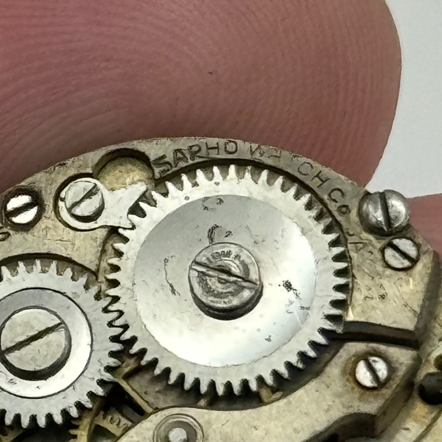 23.6mm Sapho Watch Co 15 Jewels Trench Watch Movement Manual Wind PARTS SPARES