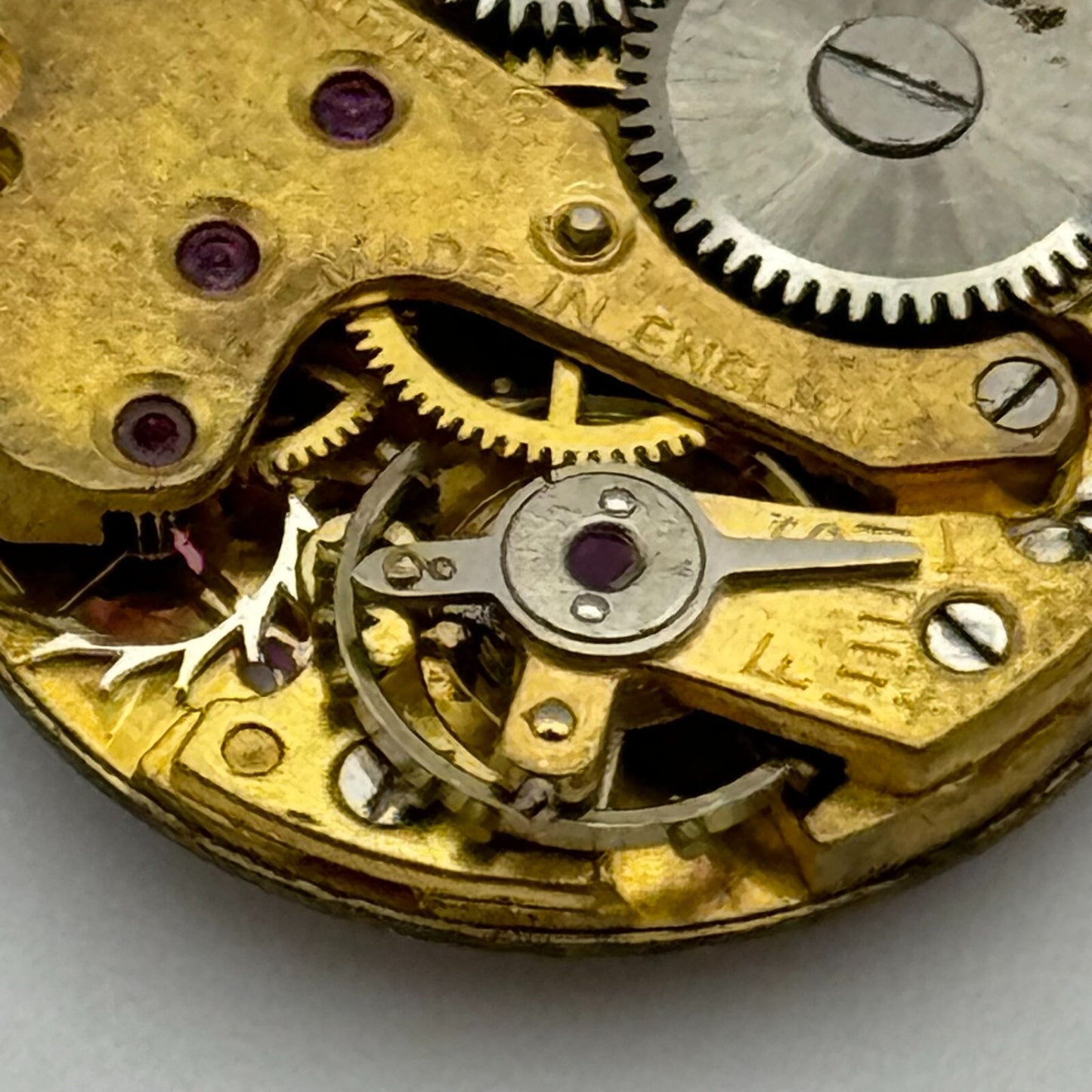 19.5mm Smiths De Luxe 15 Jewels Sub Seconds Manual Wind Watch Movement PARTS