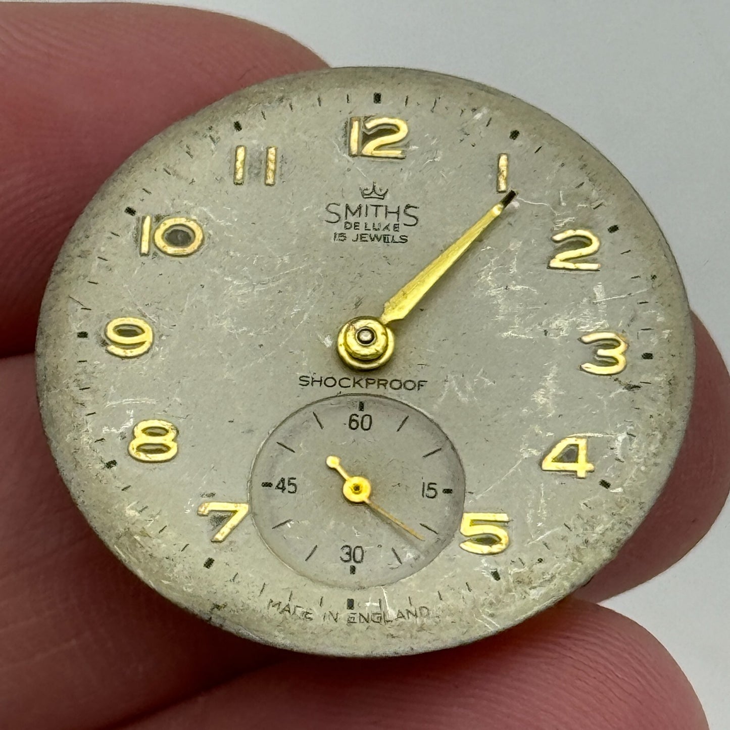26.6mm Men's Smiths De Luxe Cal 5910 Manual Wind Vintage Watch Movement PARTS