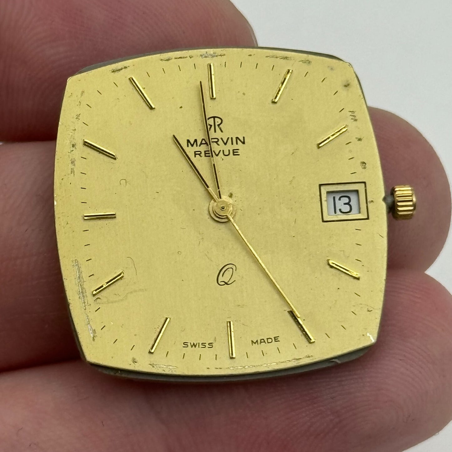 26.1mm Men’s Marvin PUW 2501 - 2531 Quartz Watch Movement Vintage PARTS SPARES