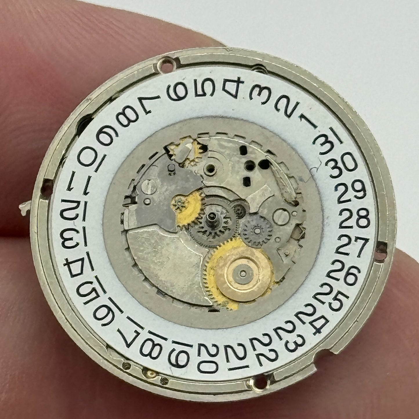 23.8mm ETA 555.411 Swiss 5 Jewels Quartz Partial Watch Movement Vintage PARTS