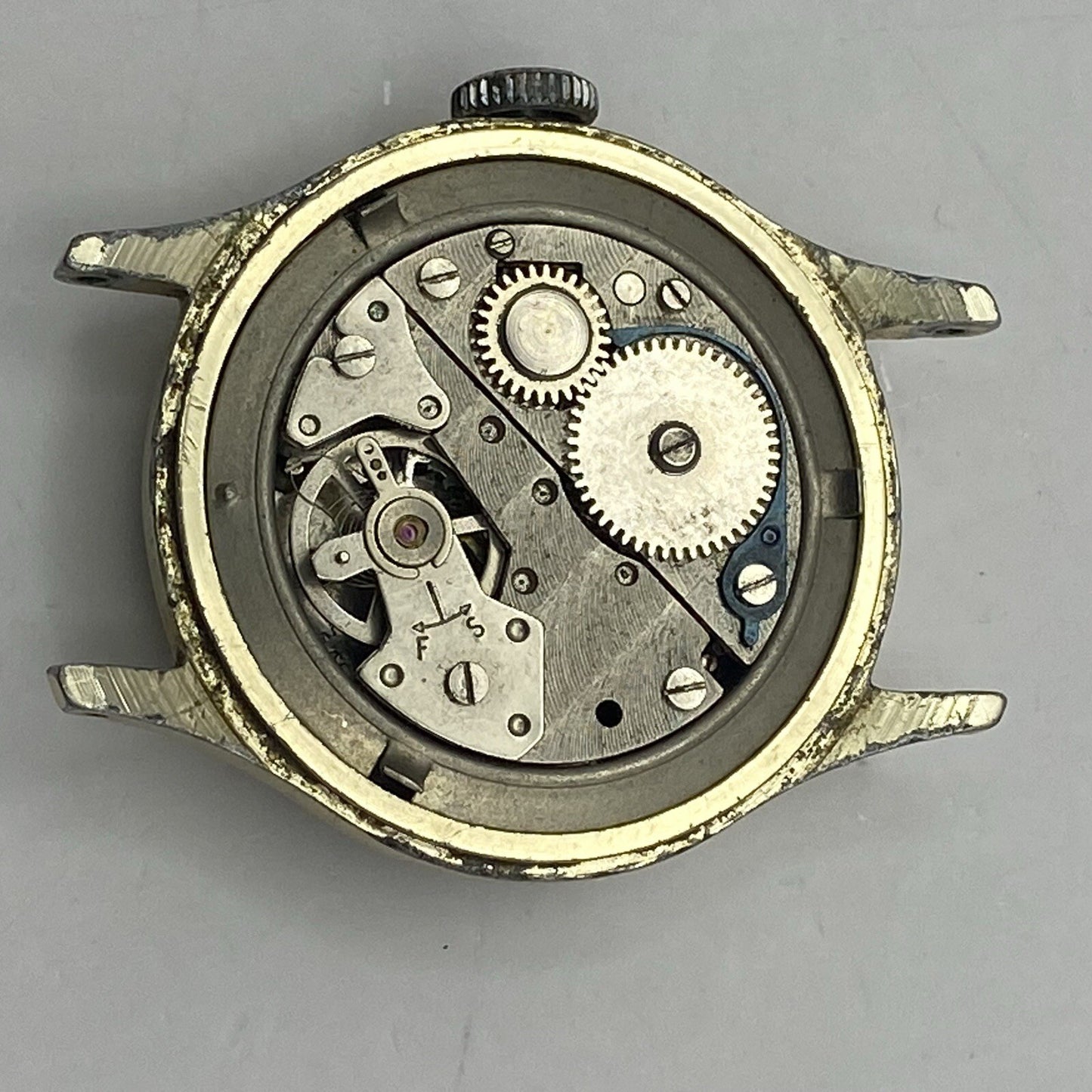 33mm Gents Vintage Ingersoll 5 Jewels Shock Proof Wristwatch NON WORKING Spares