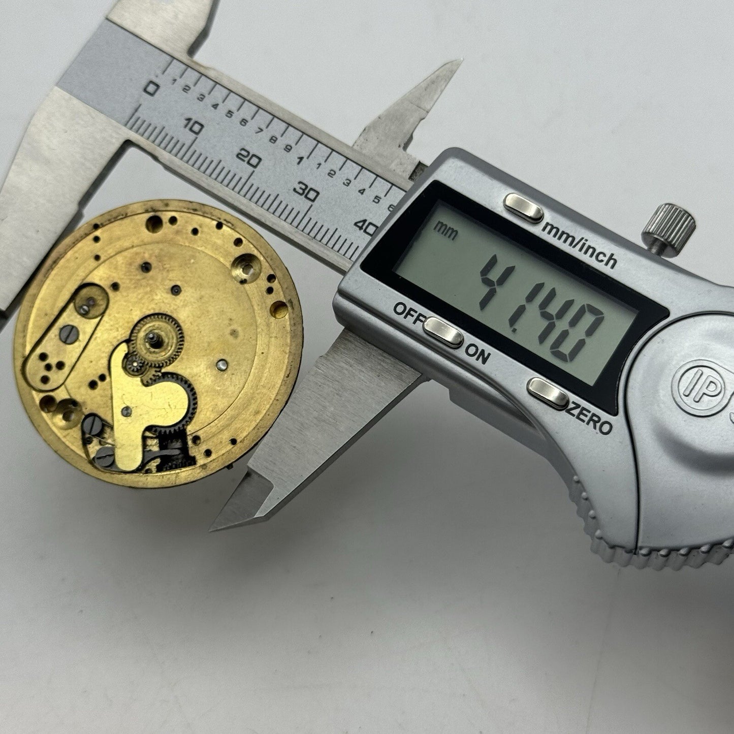 41.4mm Union Horlogere U H Pocket Watch Movement Dial FOR PARTS Restore