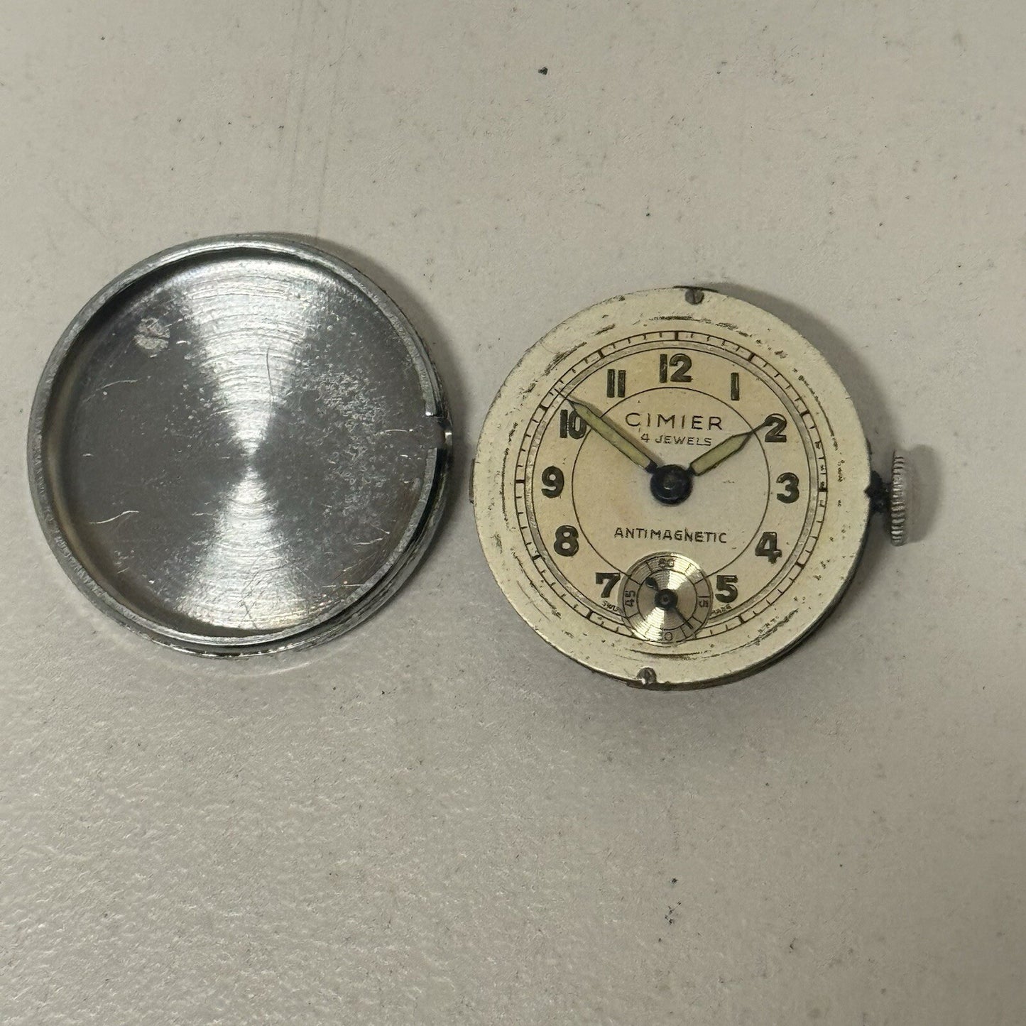 25mm Cimier Military R Lapanouse S A Watch Balance Intact FOR PARTS